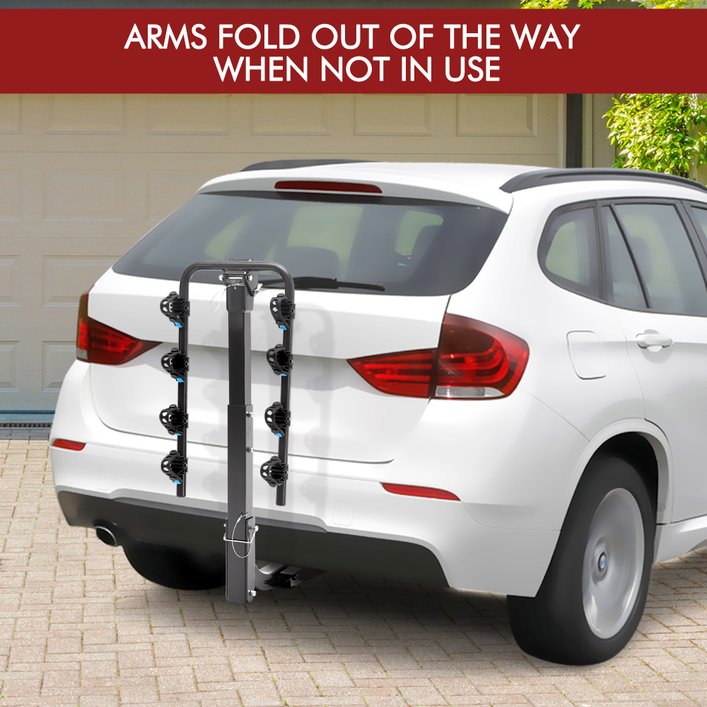 Monvelo Car Bike Rack Carrier 2/4 Rear Mount Bicycle Steel Foldable