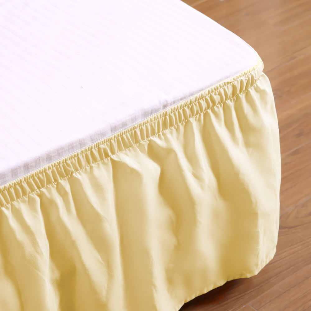 DreamZ Elastic Bed Skirt Dust Ruffle Easy Fit Wrap Around Double Queen
