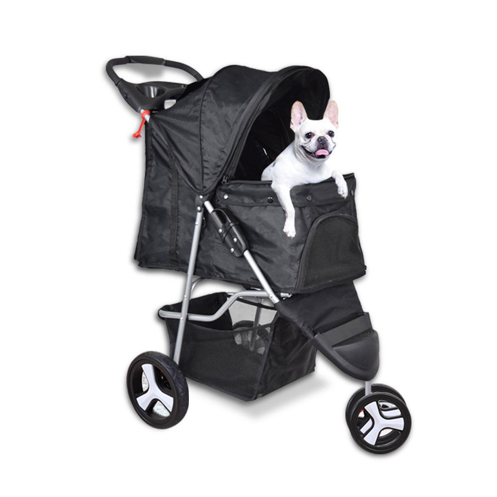 PaWz Large Pet Stroller Dog Cat Carrier Travel Pushchair Foldable Pram