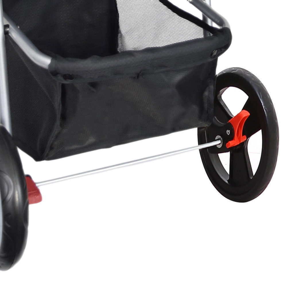 PaWz Pet Stroller Dog Cat Cage Carrier Travel Pushchair Foldable Pram 3