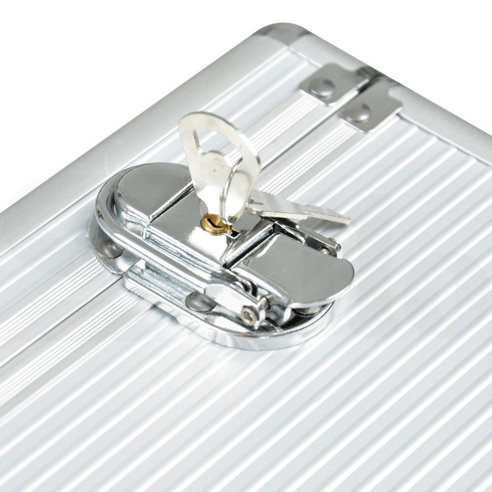 CD DVD Case Storage Box Blu-ray Lock Portable Aluminium Holder 240/500/1000 - Picture 17 of 43