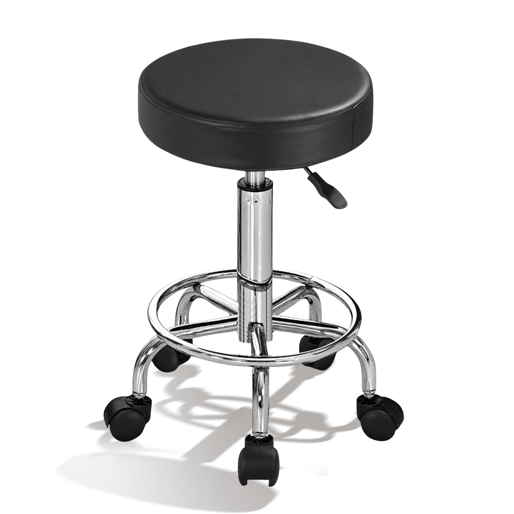 Levede Bar Stools Swivel Salon Stool Barber Hair Dress Chairs Footrest Bracket - Picture 11 of 59