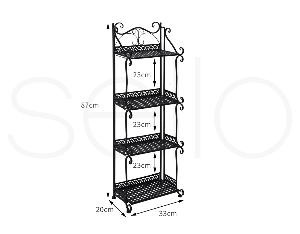 Levede Plant Stand Outdoor Indoor Metal Flower Pots Rack Corner Planter Shelf - Picture 897 of 1,064