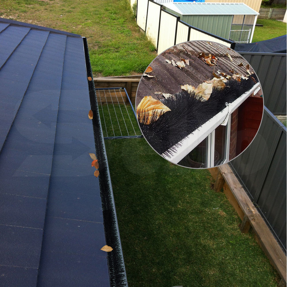 6/12/24x Gutter Brush Guard 100mm x 5.5M Length Leaf Twigs Heavy Duty