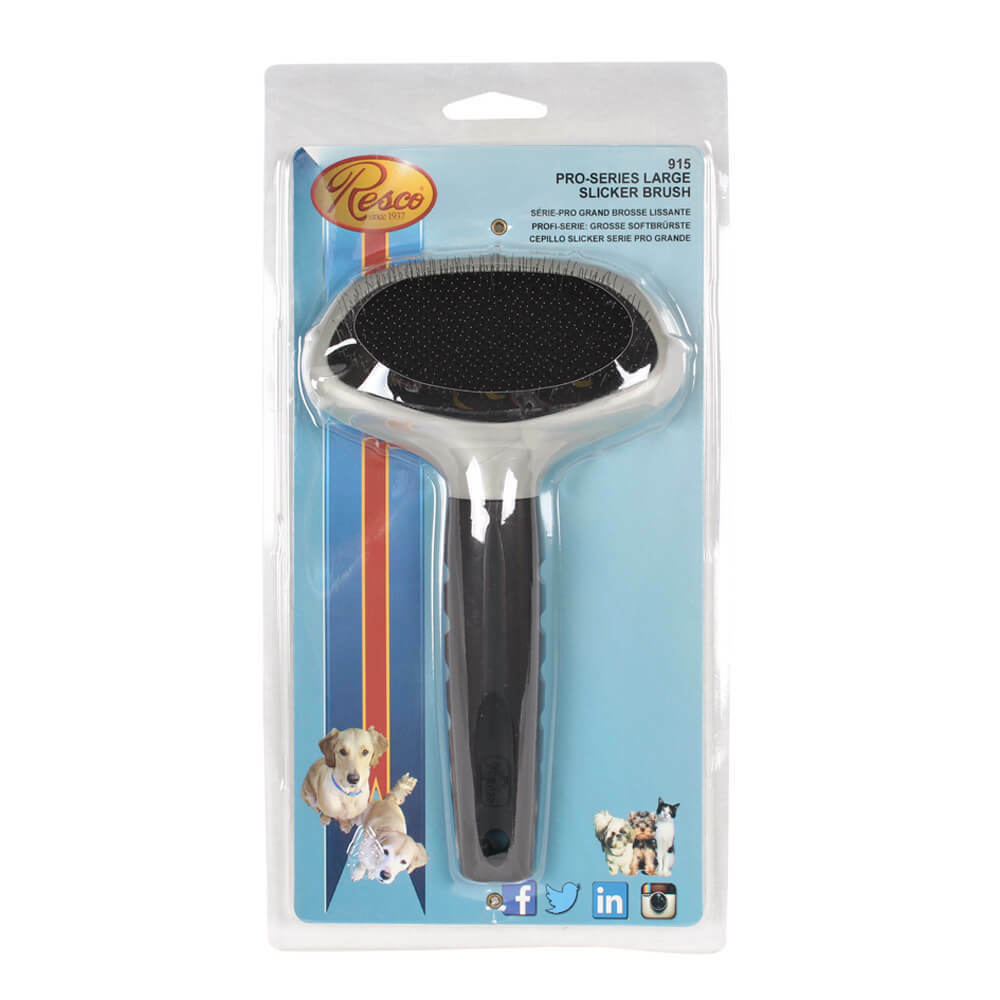 Pet Grooming Resco Pro-Series Slicker Brush Best Mat Remover for Dog Cat Large
