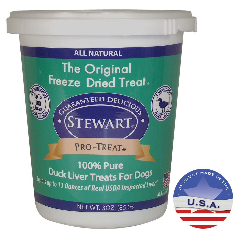 Stewart ProTreat Freeze Dried Duck Liver Treats for Dogs, 3 oz eBay