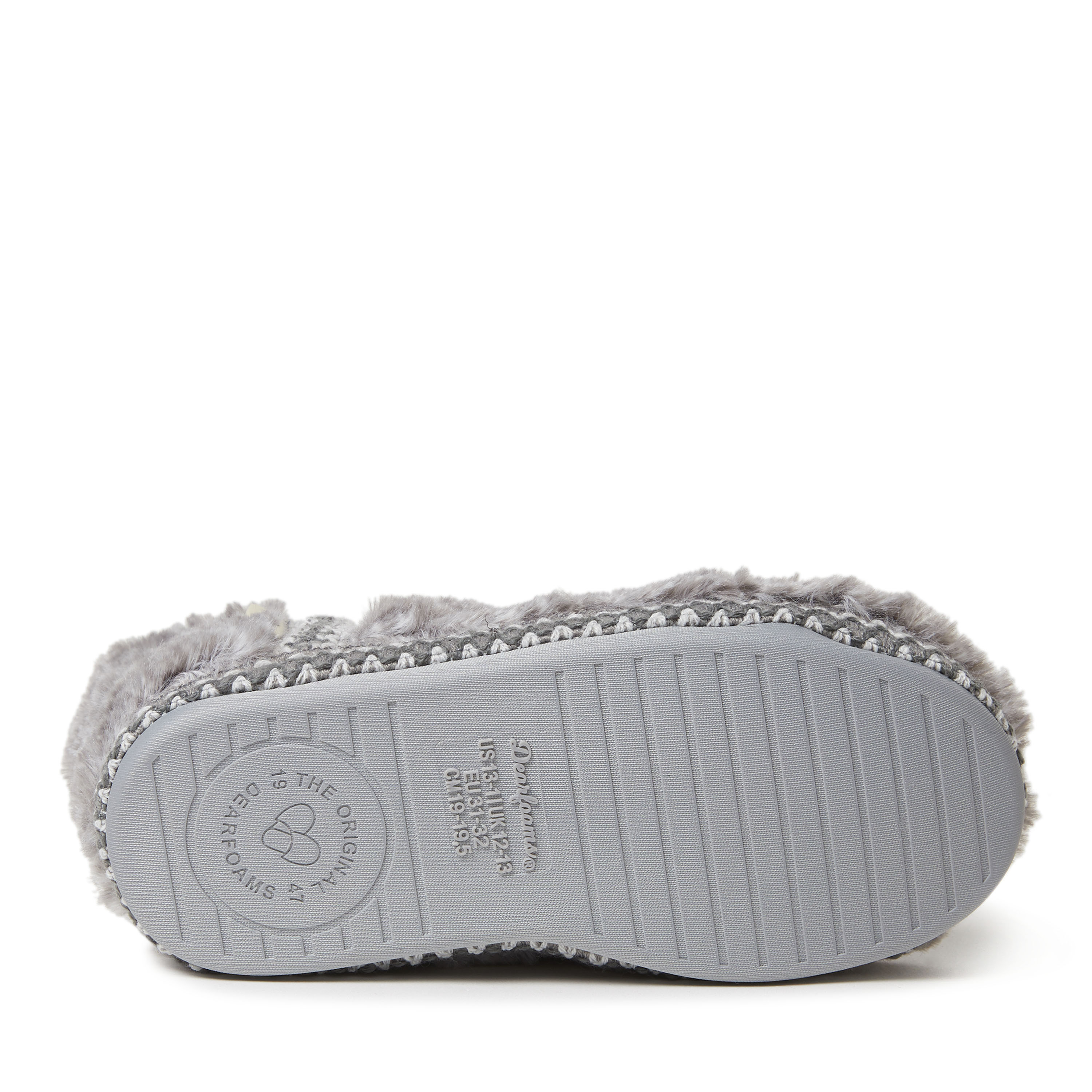 Dearfoams Kid's Girls Charlotte Fuzzy Bootie Slipper - Picture 11 of 11
