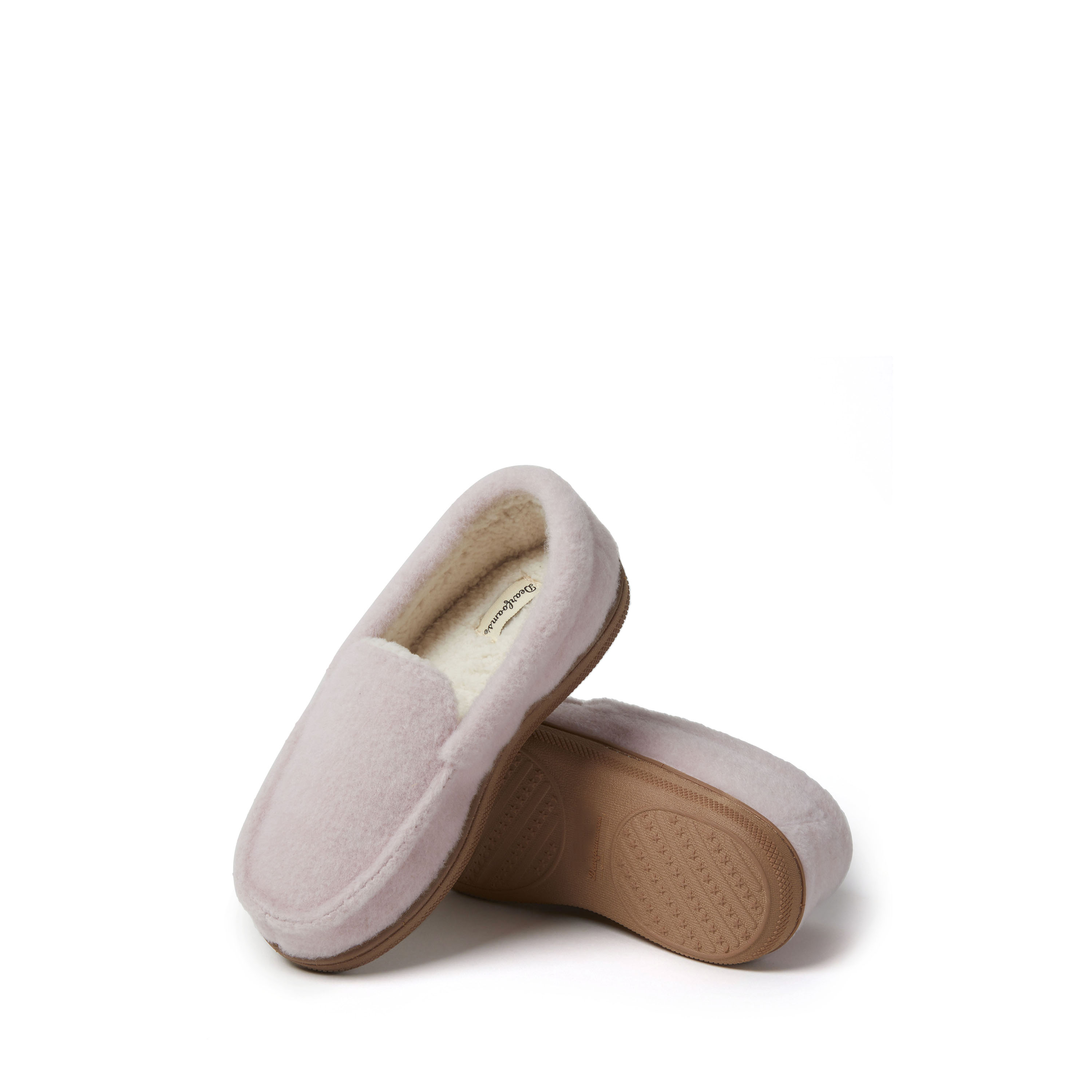 Dearfoams Kid's Amari Moccasin House Shoe Slipper - Picture 9 of 11
