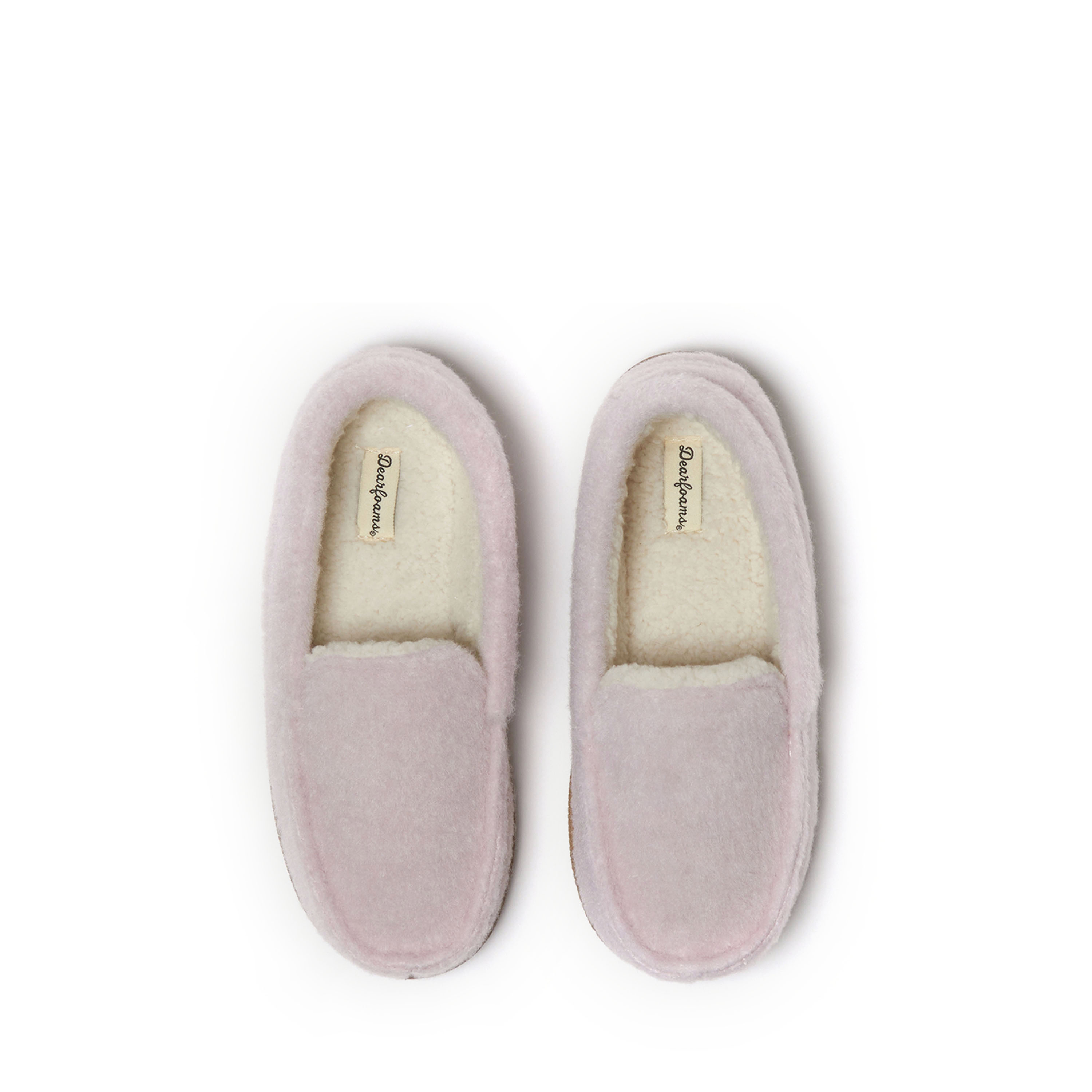 Dearfoams Kid's Amari Moccasin House Shoe Slipper - Picture 10 of 11