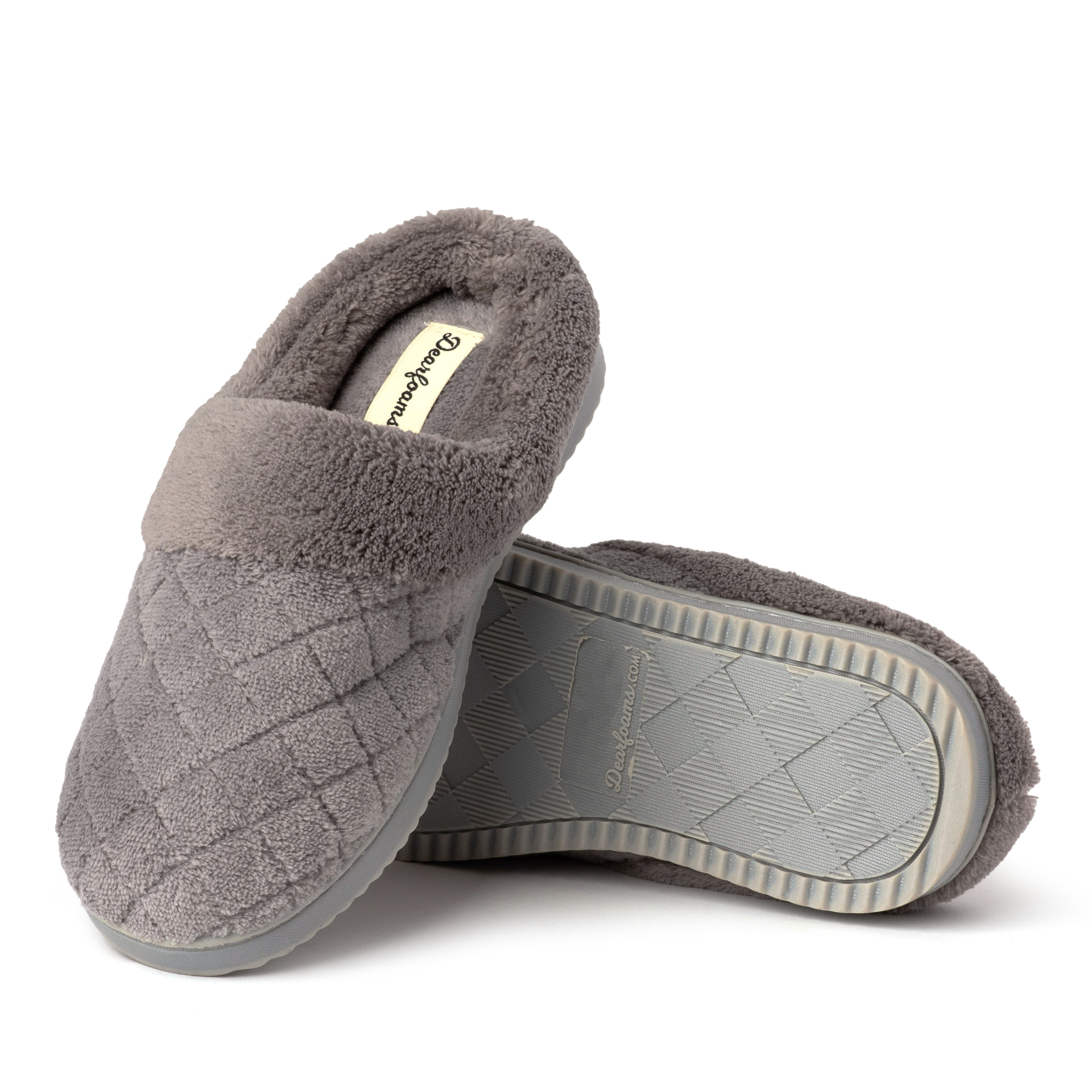 Dearfoams Women's Libby Quilted Terry Clog House Slipper - Picture 18 of 21