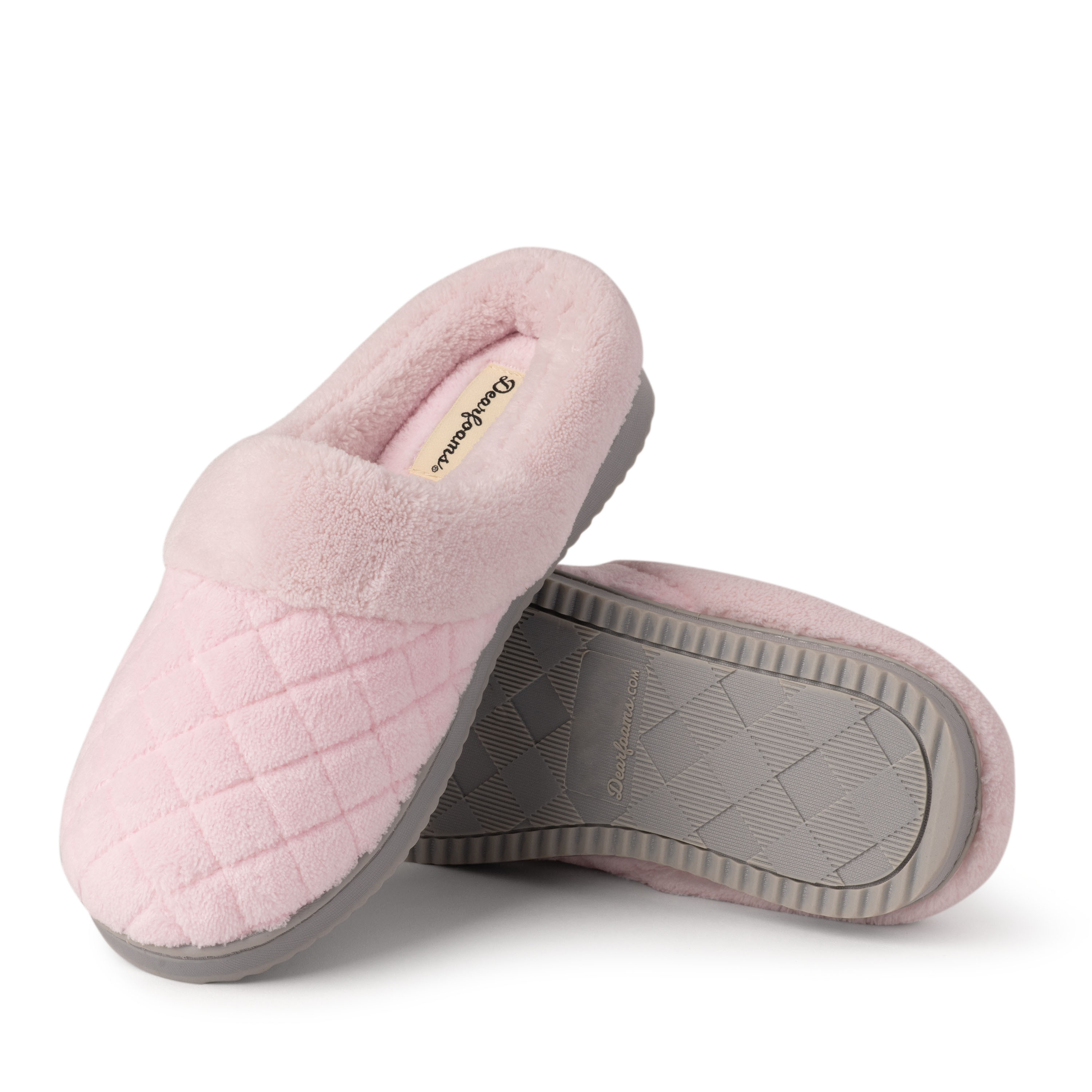 Dearfoams Women's Libby Quilted Terry Clog House Slipper - Picture 13 of 21
