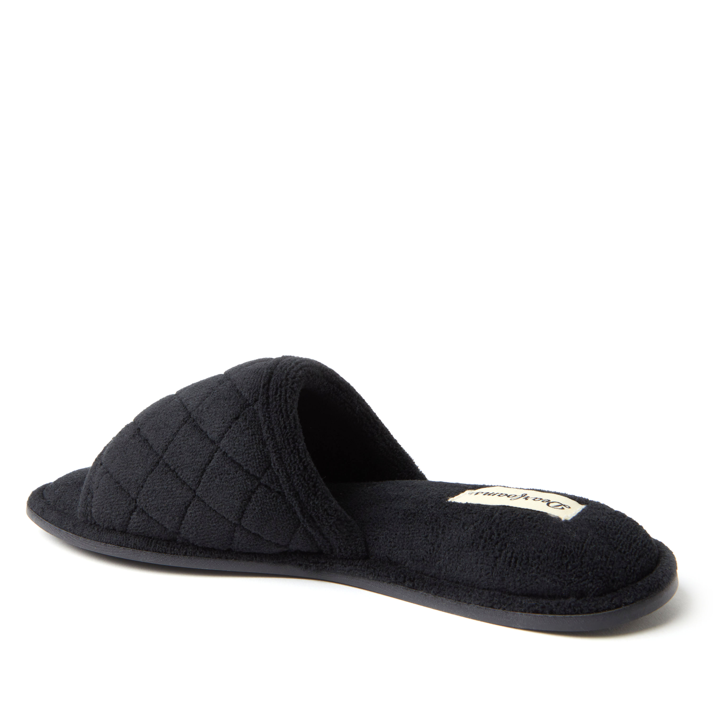 Dearfoams Women's Beatrice Quilted Microfiber Terry Shower Slide House Slipper - 第 9/34 張圖片
