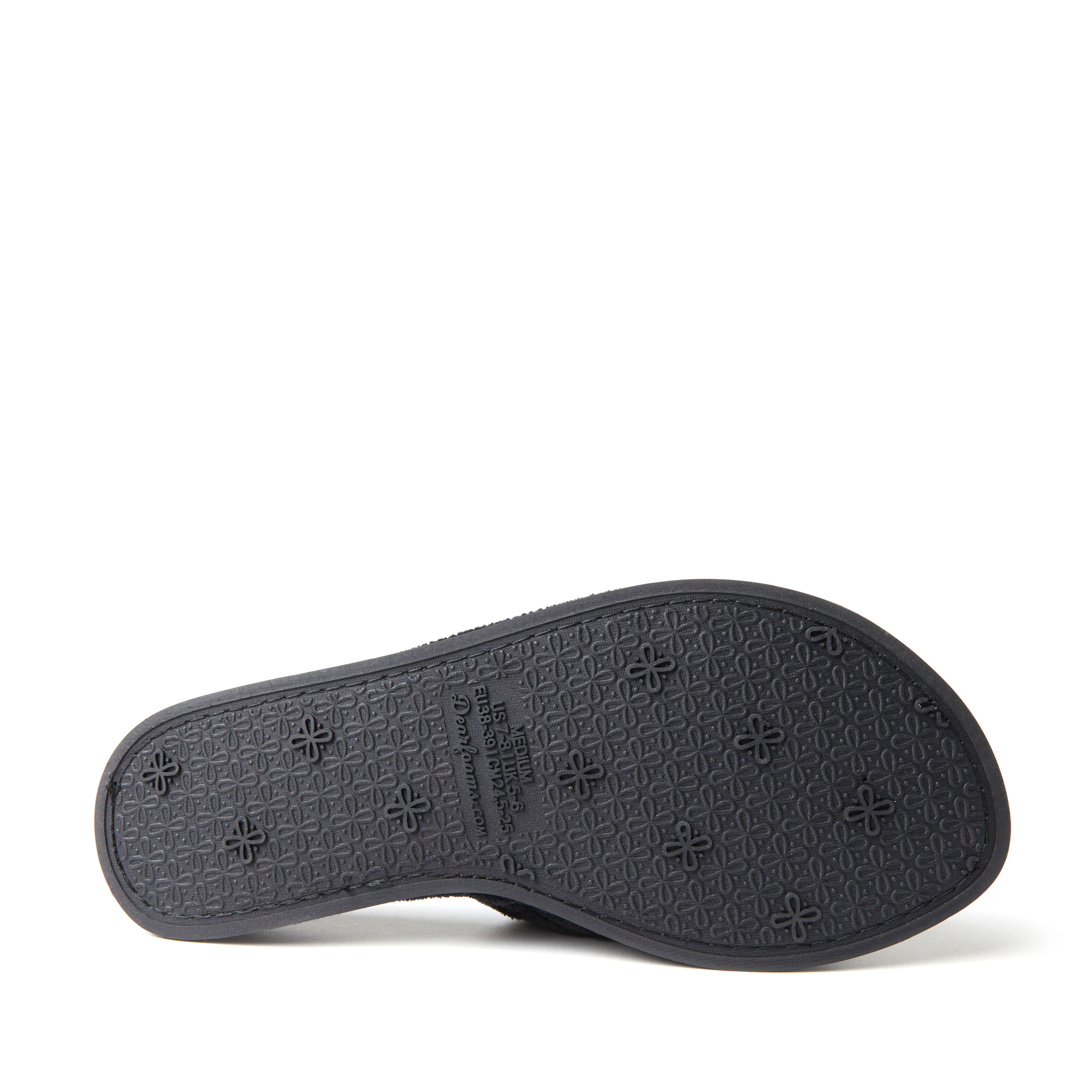 Dearfoams Women's Beatrice Quilted Microfiber Terry Shower Slide House Slipper - 第 11/34 張圖片