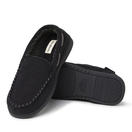Dearfoams Men's Keaton Microsuede Moccasin House Shoe Slipper - 第 9/21 張圖片