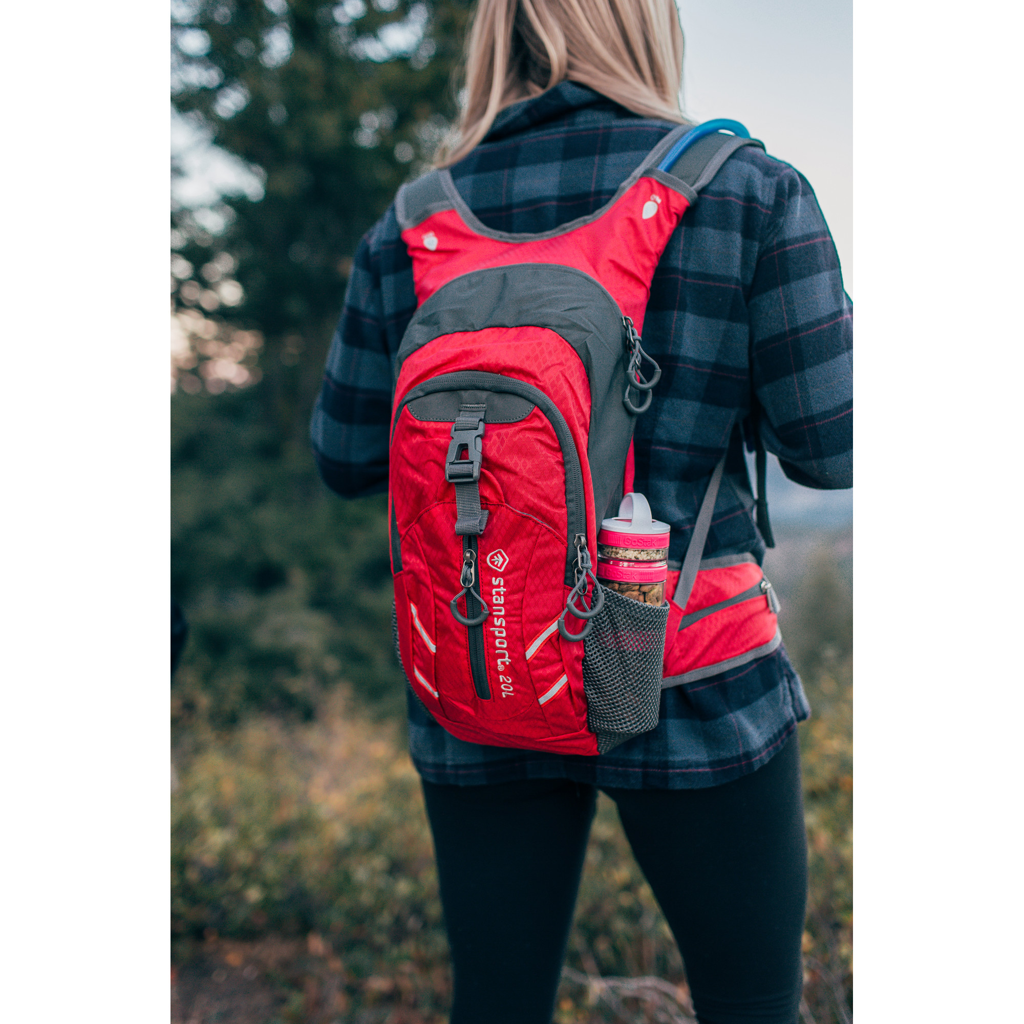 STANSPORT 20L DAYPACK WITH 2L HYDRATION BLADDER OUTDOOR CAMPING HIKING NEW