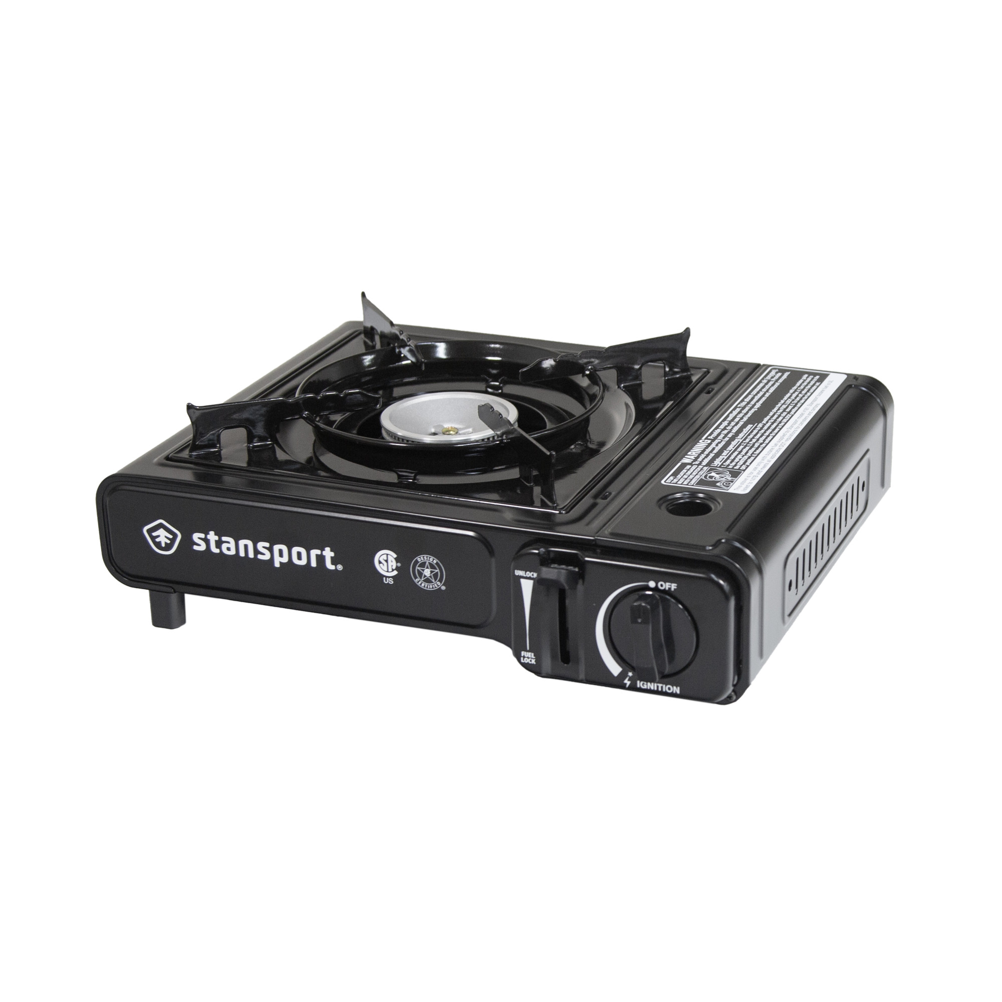 STANSPORT 8000 BTU SINGLE BURNER PORTABLE OUTDOOR BUTANE STOVE CAMPING