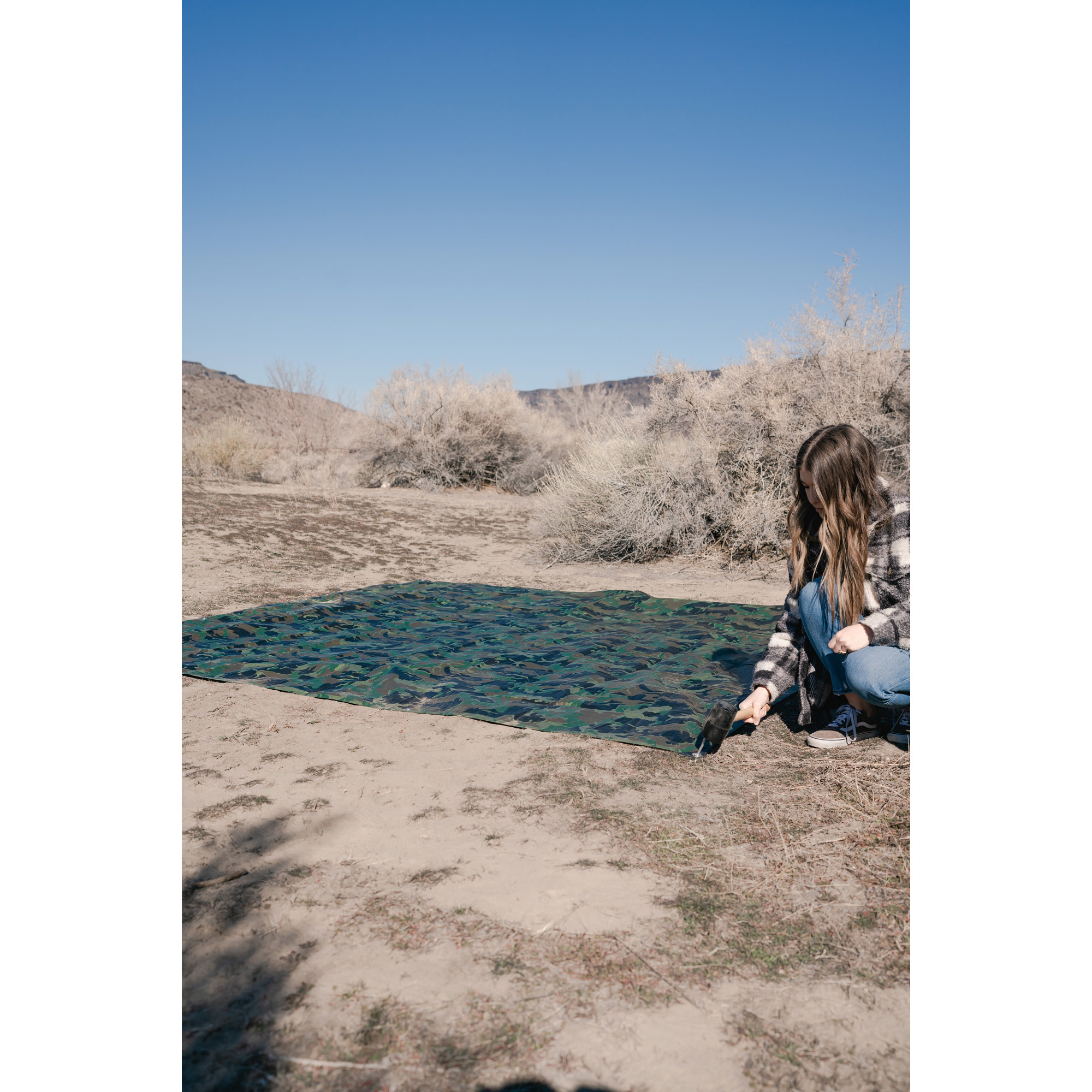 Stansport Ripstop 6 Mil Thick Tarp Woodland Camo