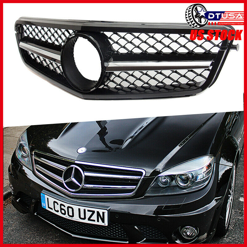 Chrom Strip C63 AMG Meshy Grill Grille for MercedesBenz W204 C300 C350