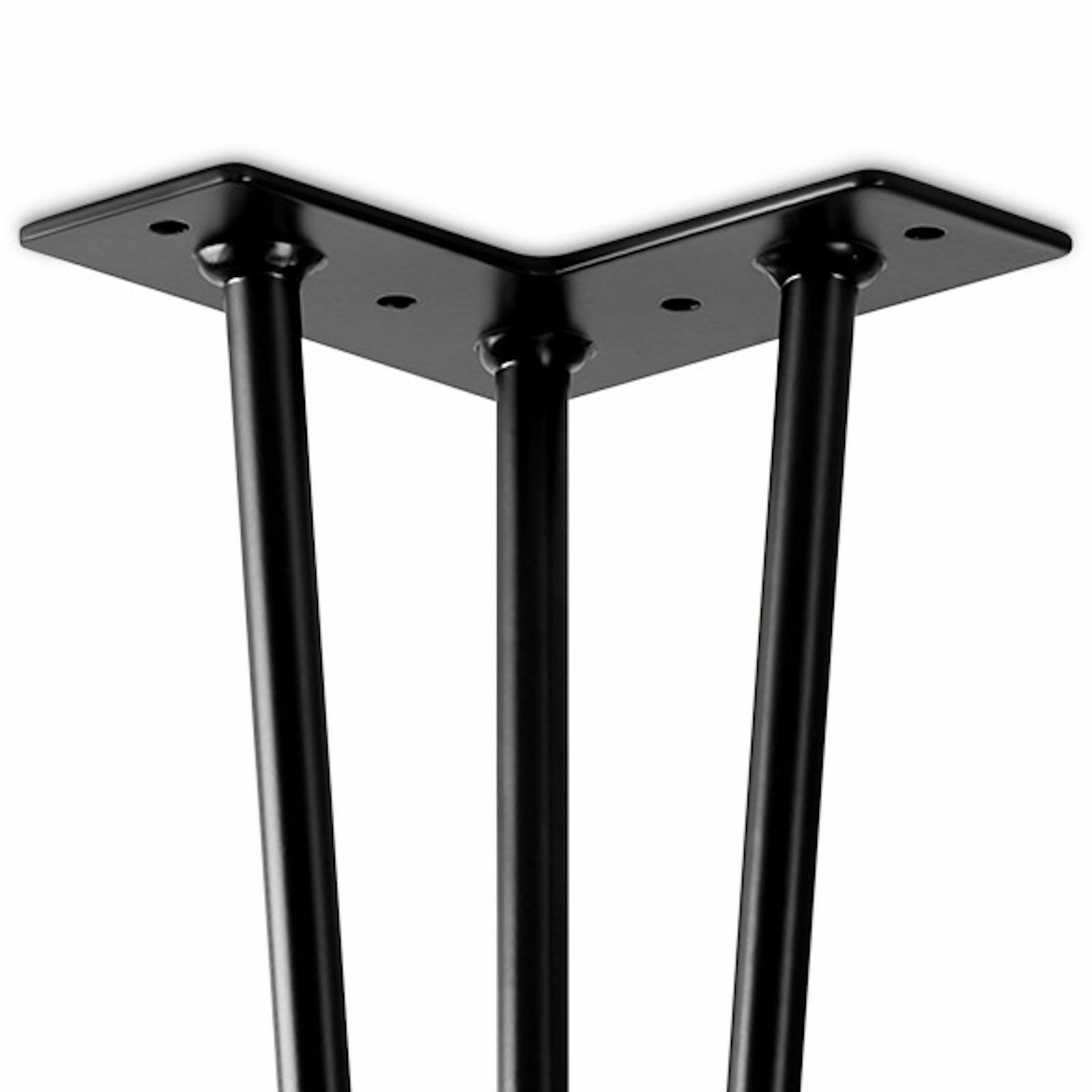 4er Set SO-TECH® Tischbein Haarnadelbein Möbelfuß Stuhlbein Haarnadel