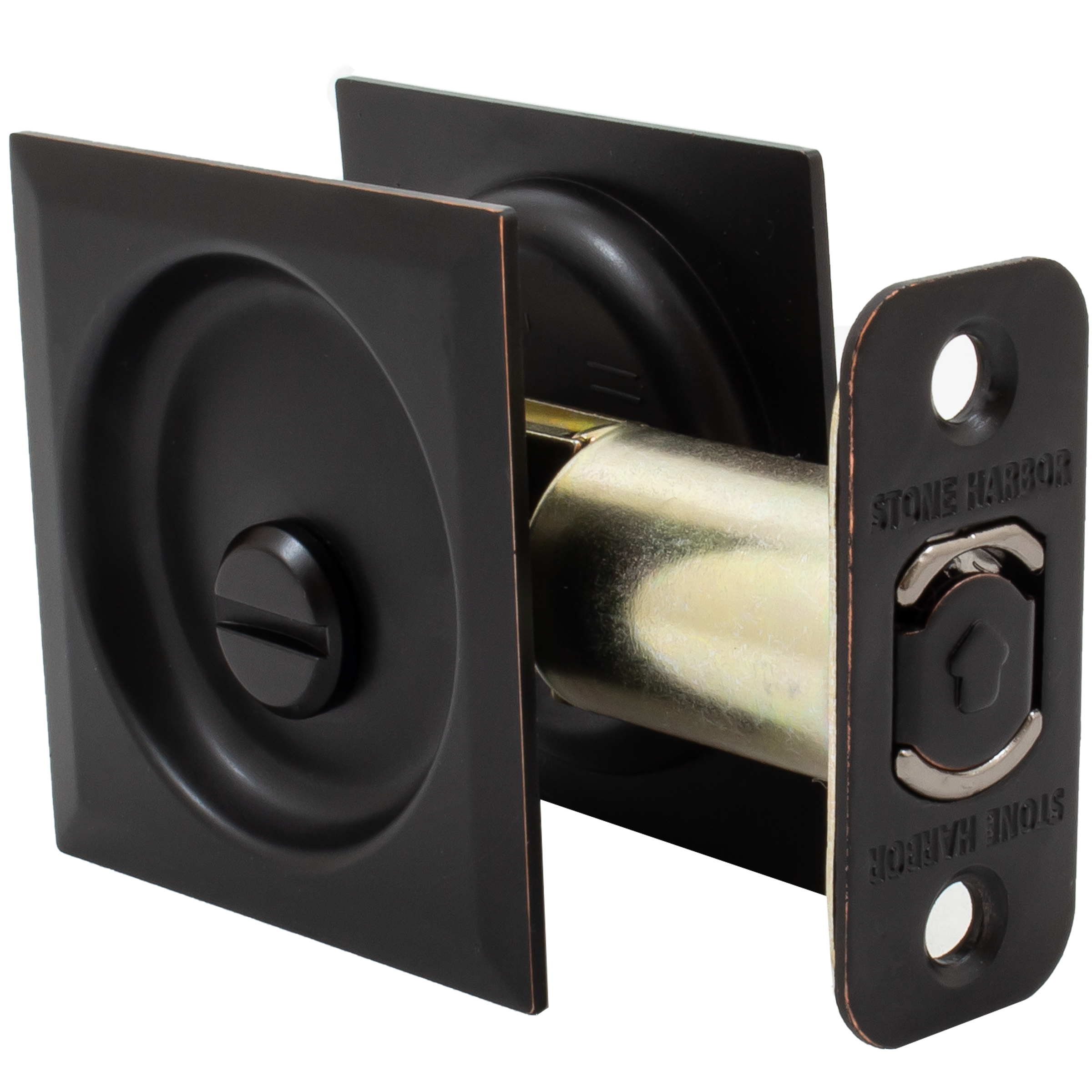 Contemporary Square Pocket Door Lock Privacy/Bed/Bath eBay