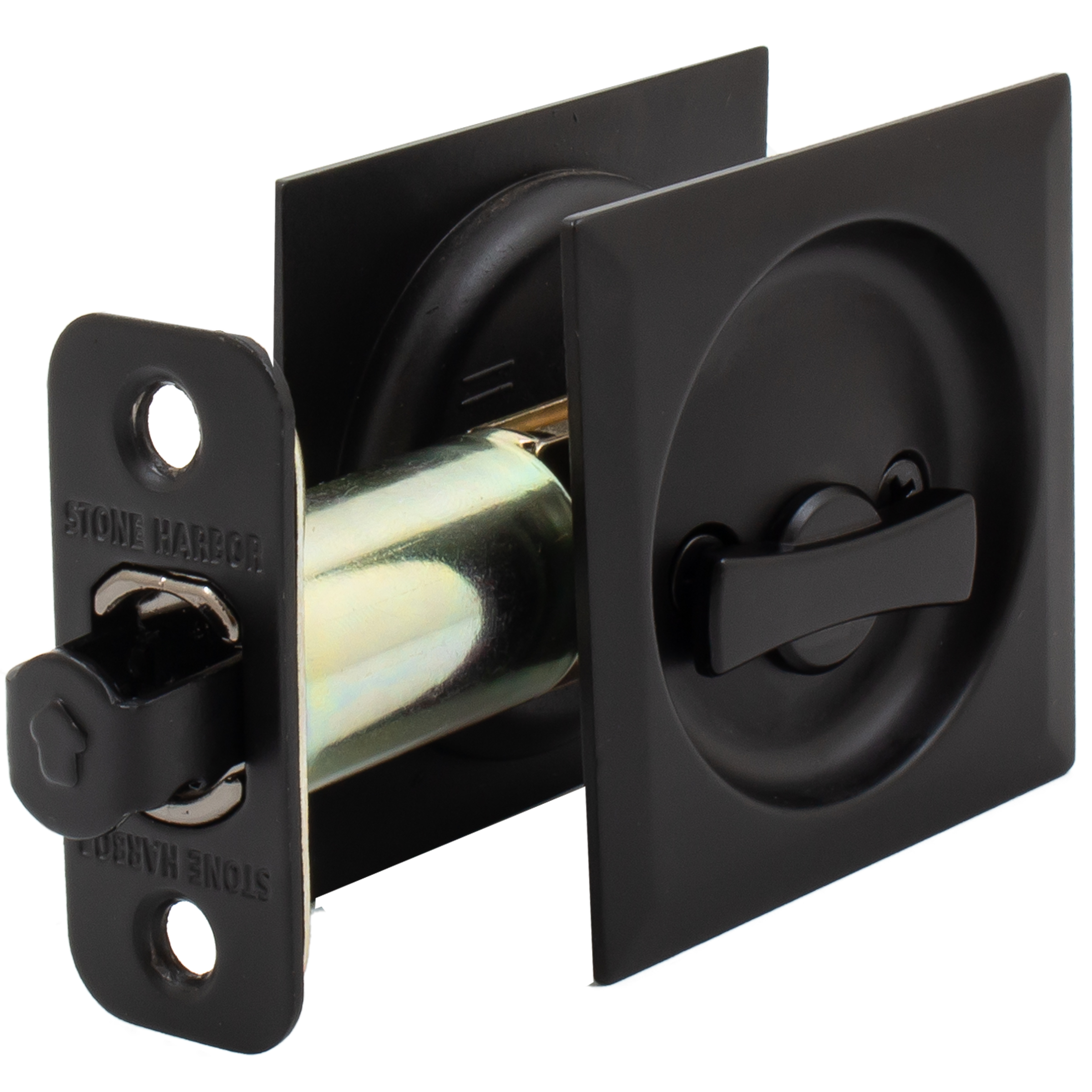 Contemporary Square Pocket Door Lock Privacy/Bed/Bath eBay