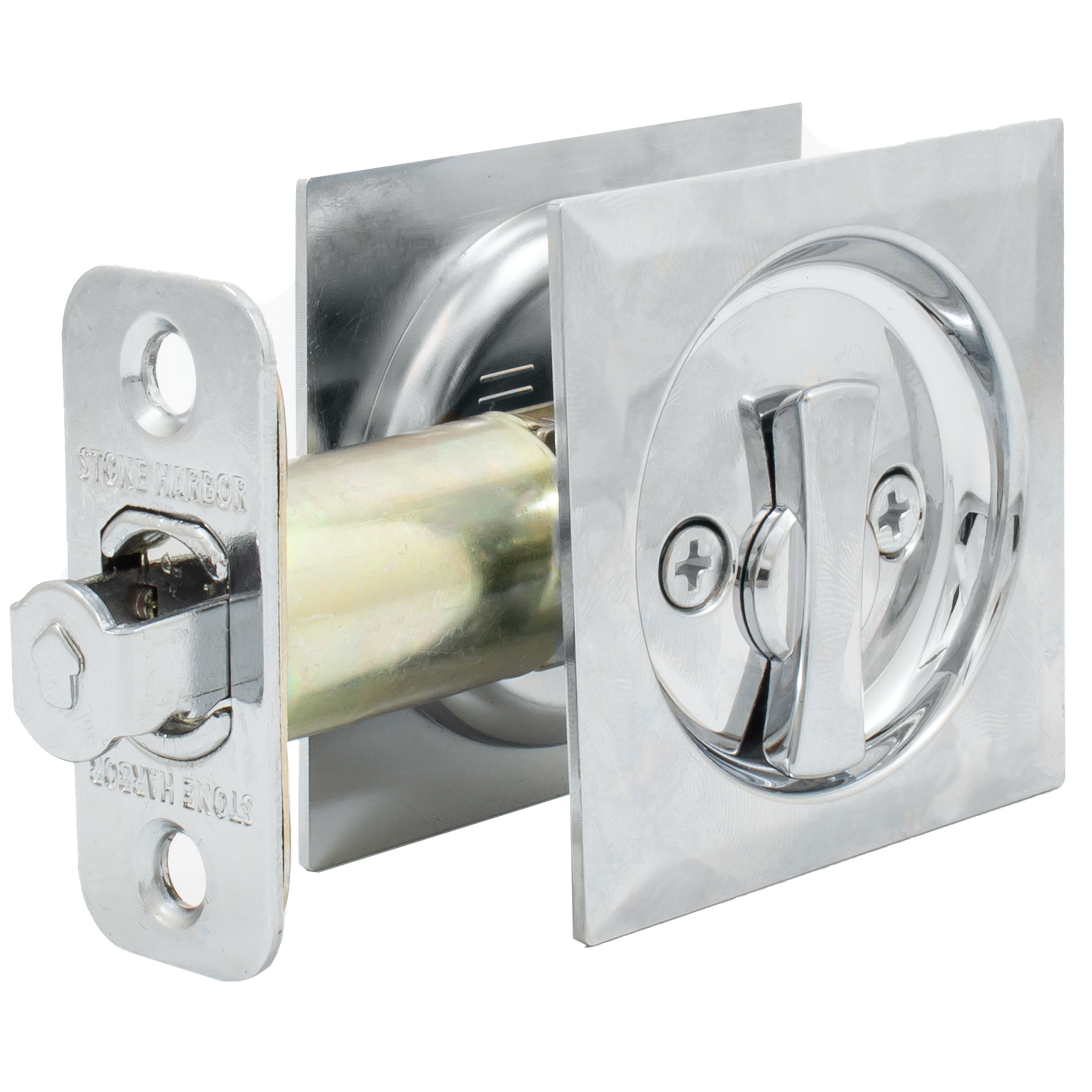 Contemporary Square Pocket Door Lock Privacy/Bed/Bath eBay