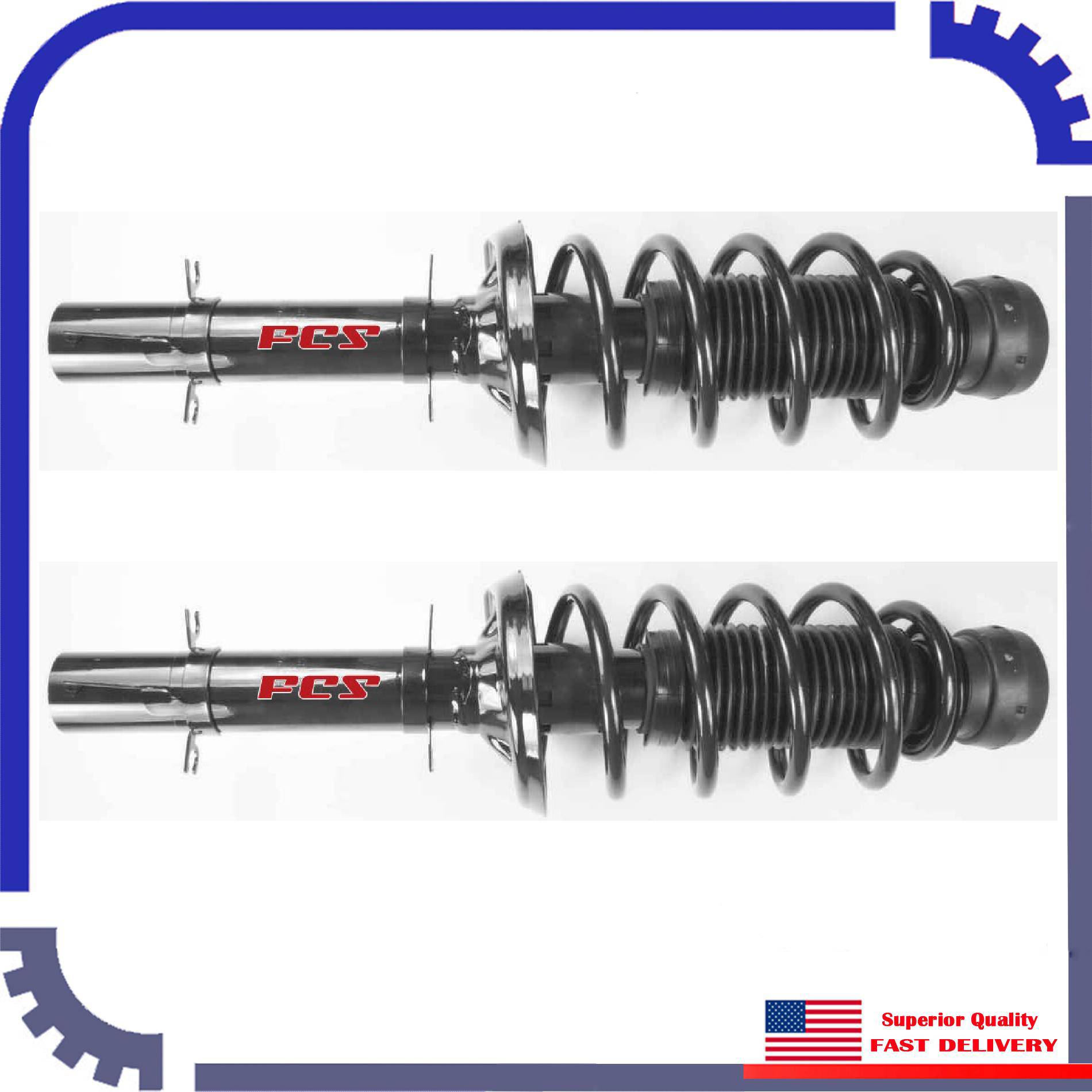 2Pcs FCS Suspension Strut Front For 1998 2006 Volkswagen Beetle TDI eBay