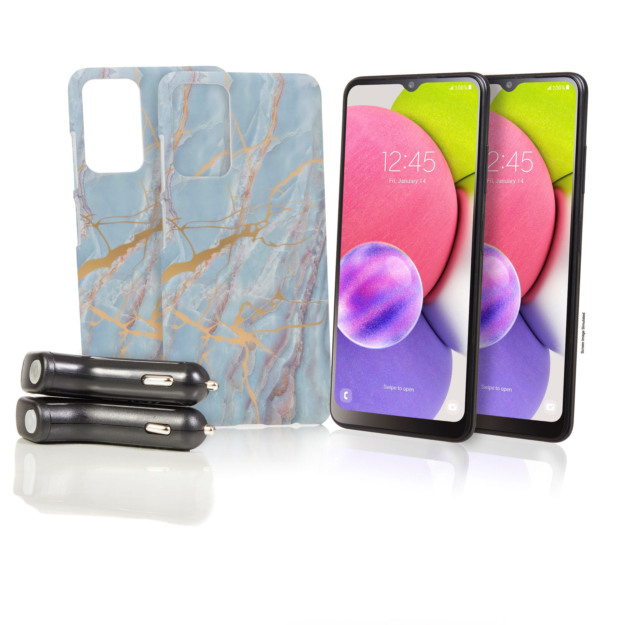 2-Pk 32GB Tracfone Samsung Galaxy A03 Smartphones + 1-Year Plan (1500 Min/Text/Data) Bundle only .99: eDeal Info