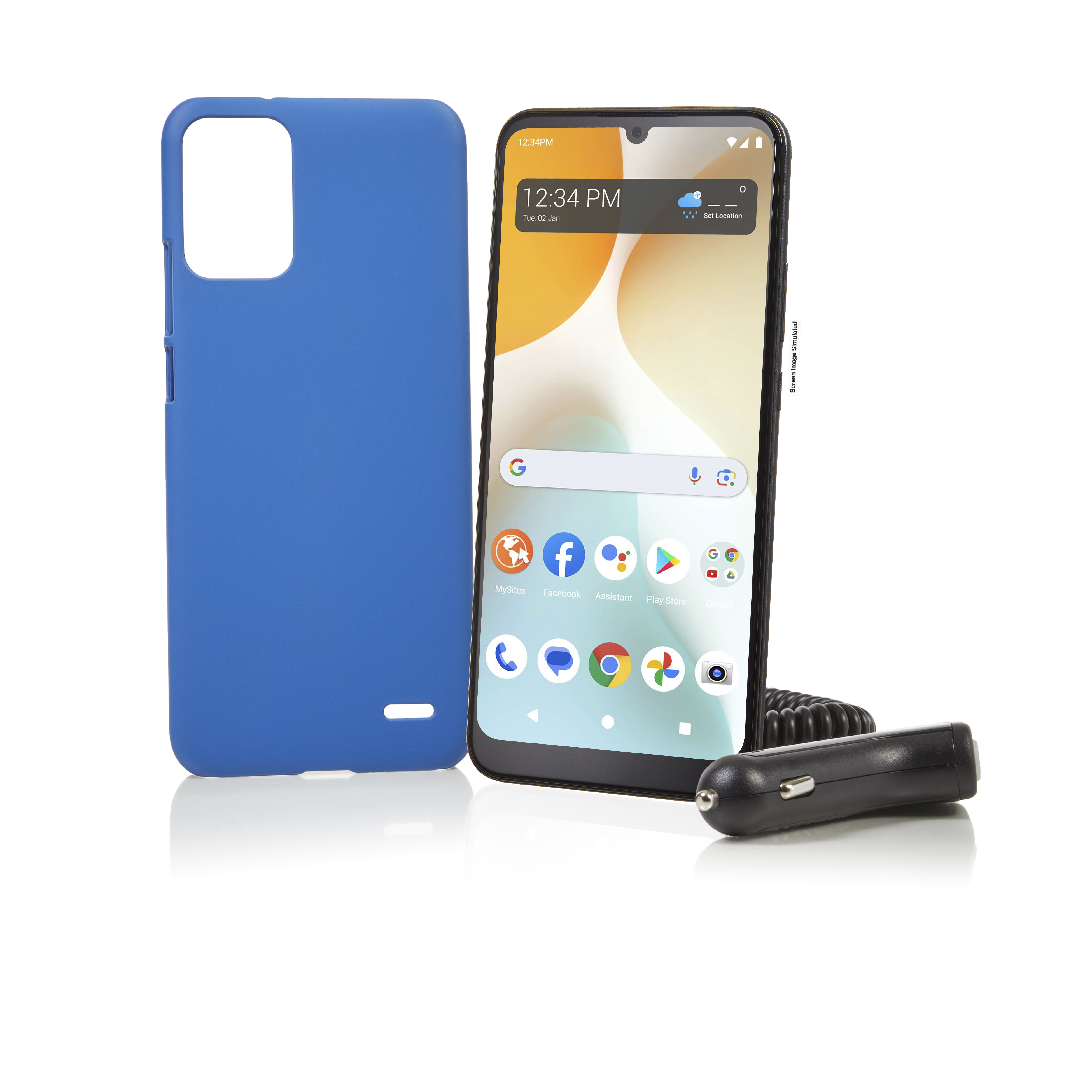 Tracfone BLU View 5 Pro (1500 min/1500 txt/1500 Mo/365 jours) - Photo 2 sur 5