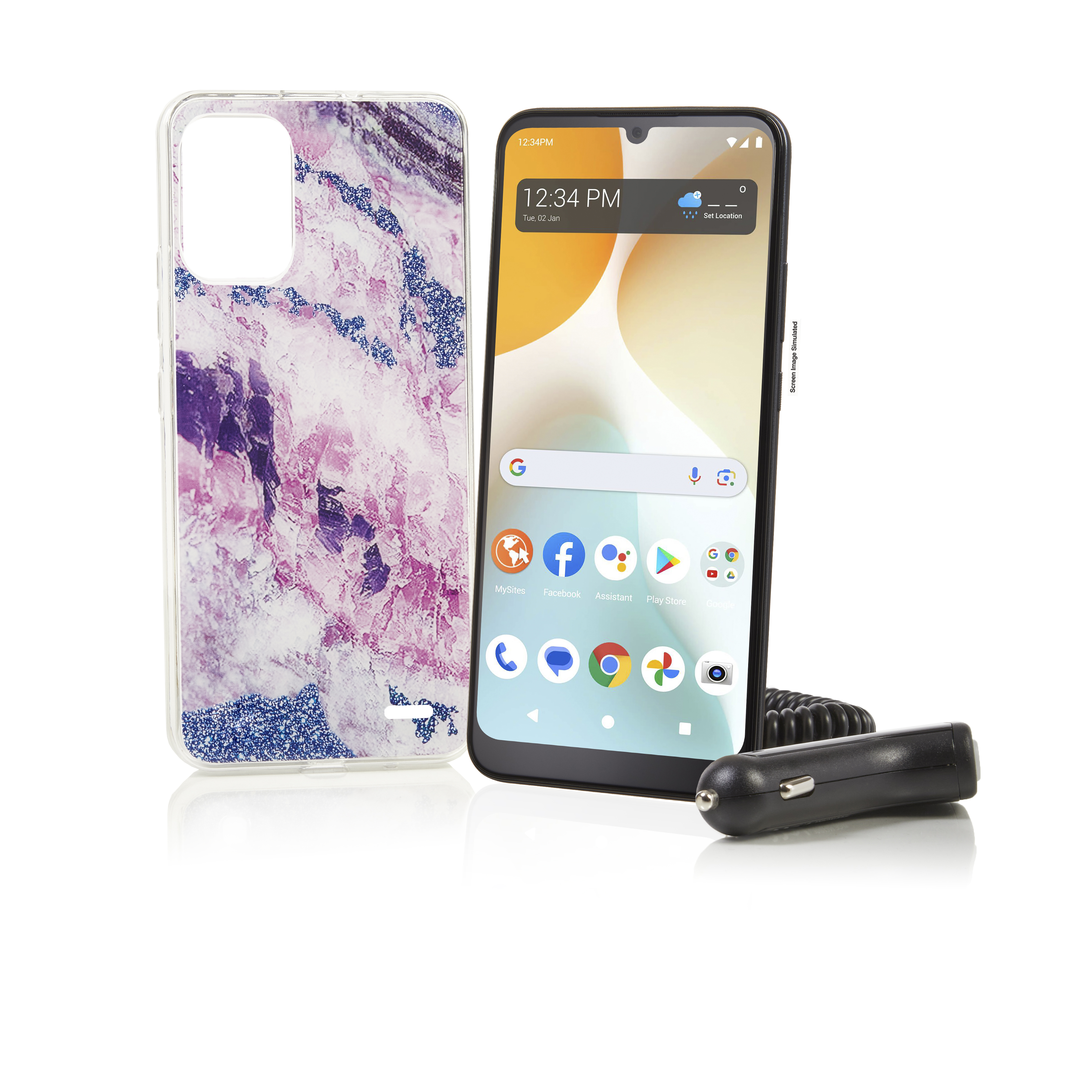 Tracfone BLU View 5 Pro (1500 min/1500 txt/1500 Mo/365 jours) - Photo 4 sur 5