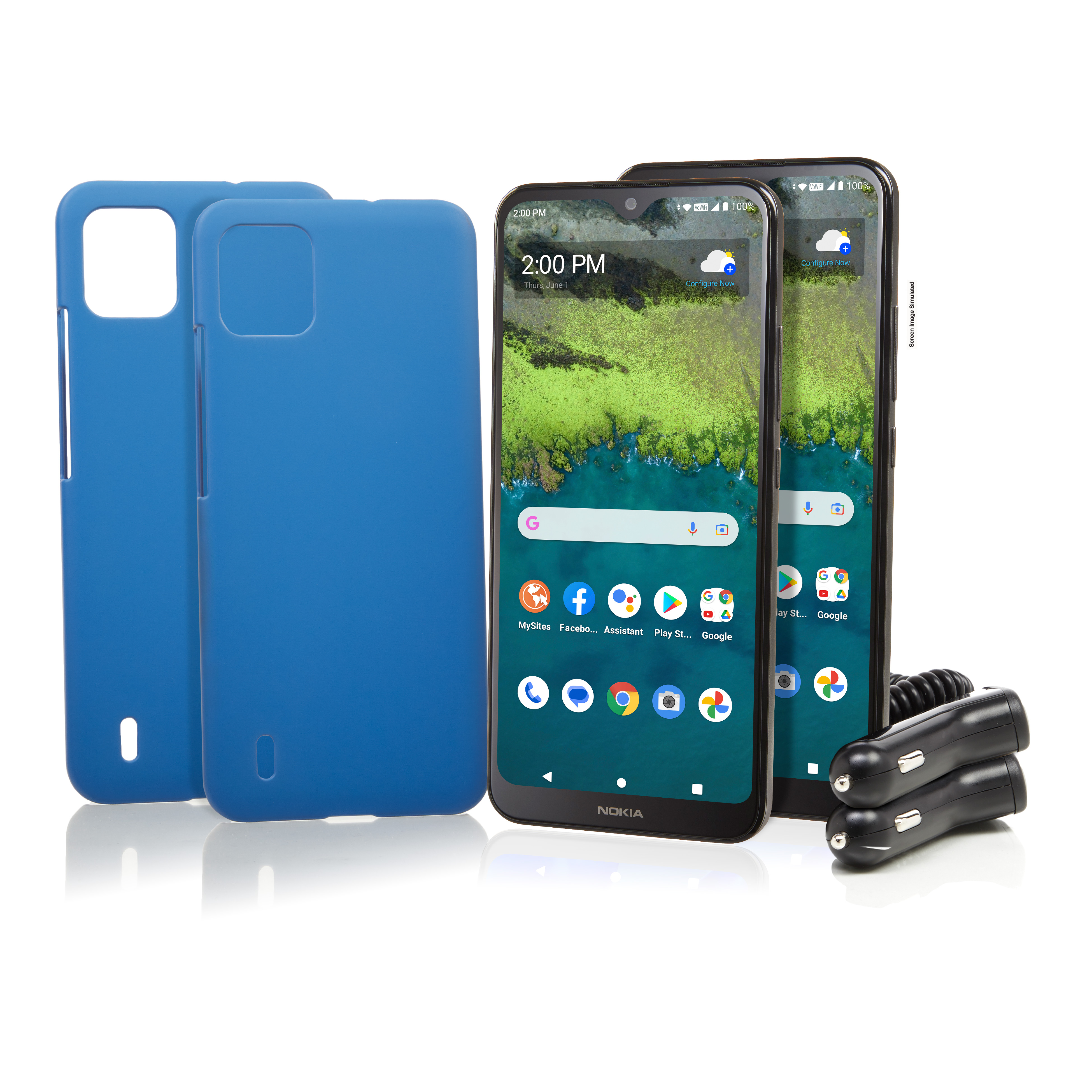 Tracfone NOKIA C110 + 1500Min/1500Txt/1500MB Plan Anual (Paquete de 2) - Imagen 12 de 16