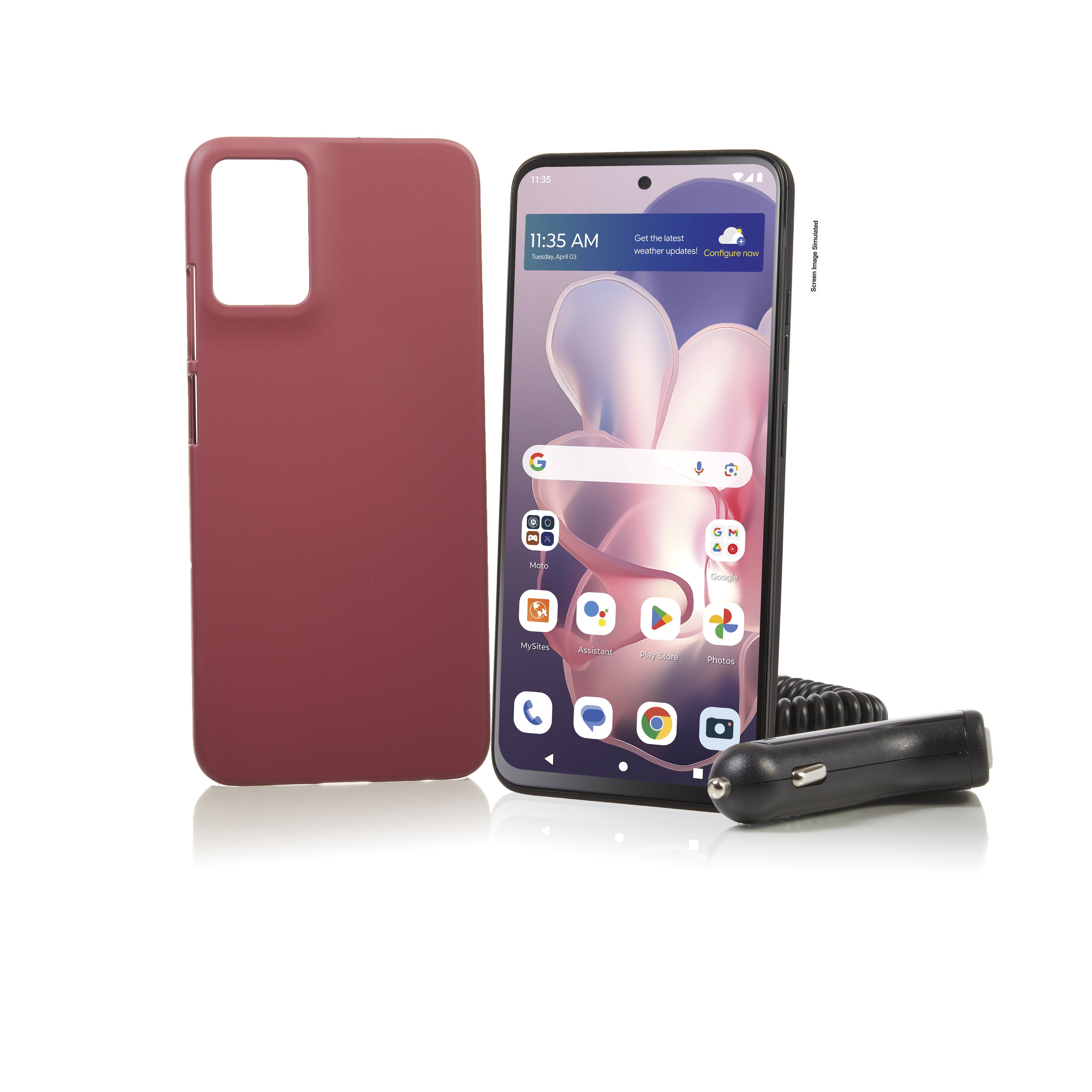 Tracfone Motorola Moto G Play 2024 + 1-Yr Plan (1500 Min/Txt/Data)