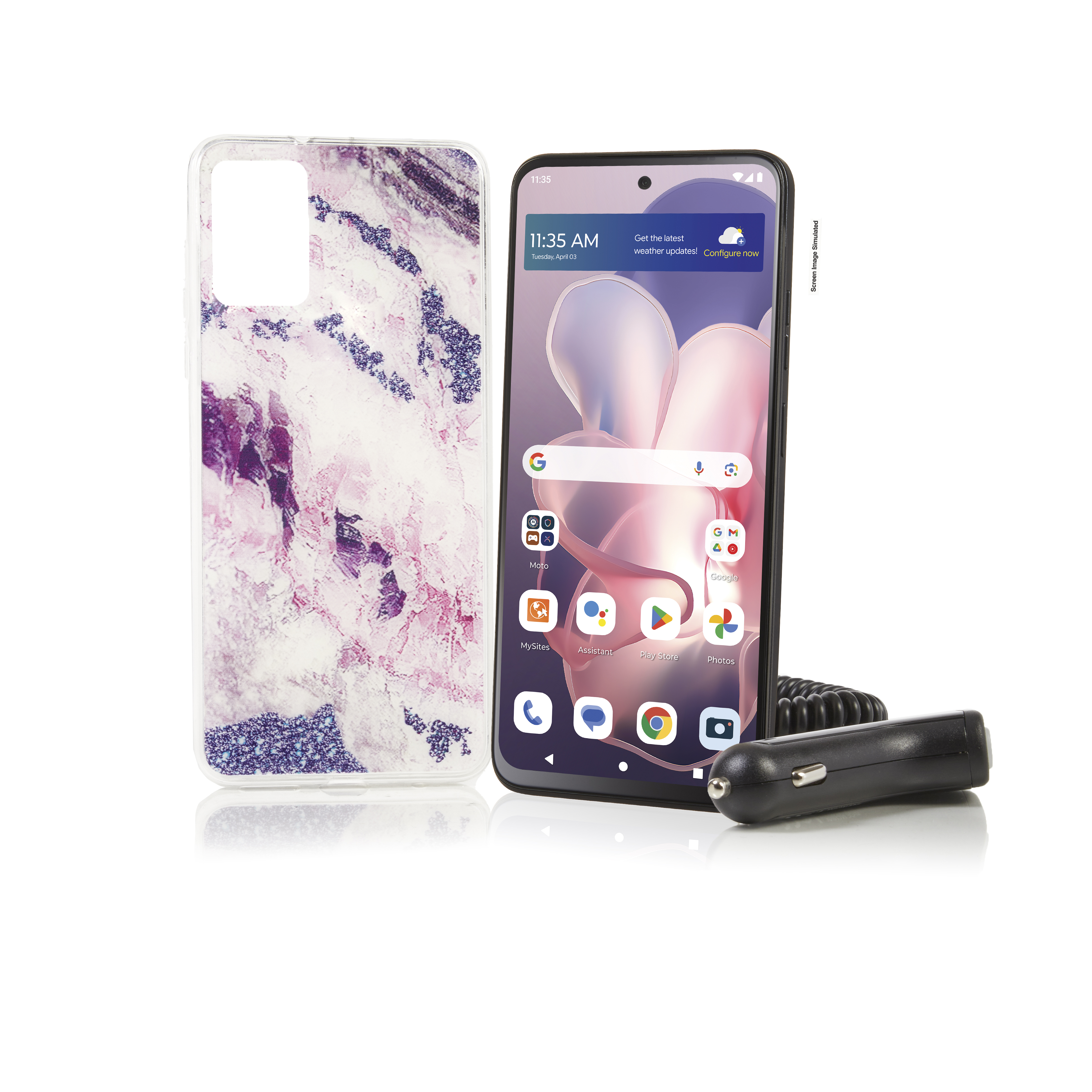 Tracfone Motorola Moto G Play 2024 + 1-Yr Plan (1500 Min/Txt/Data)