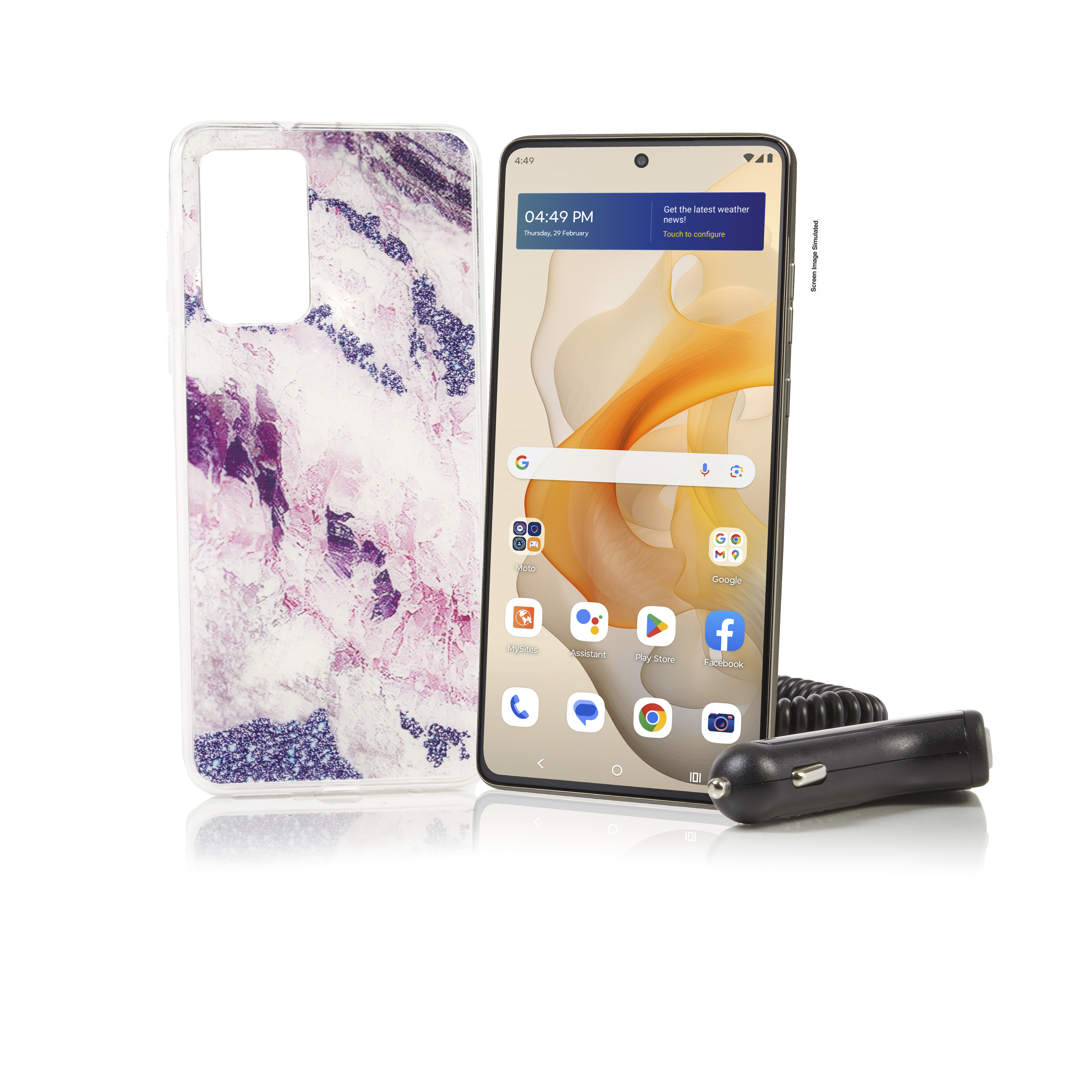 Tracfone 2024 Moto G Stylus 5G 1-Year Plan (1500/1500/1.5GB) Bundle