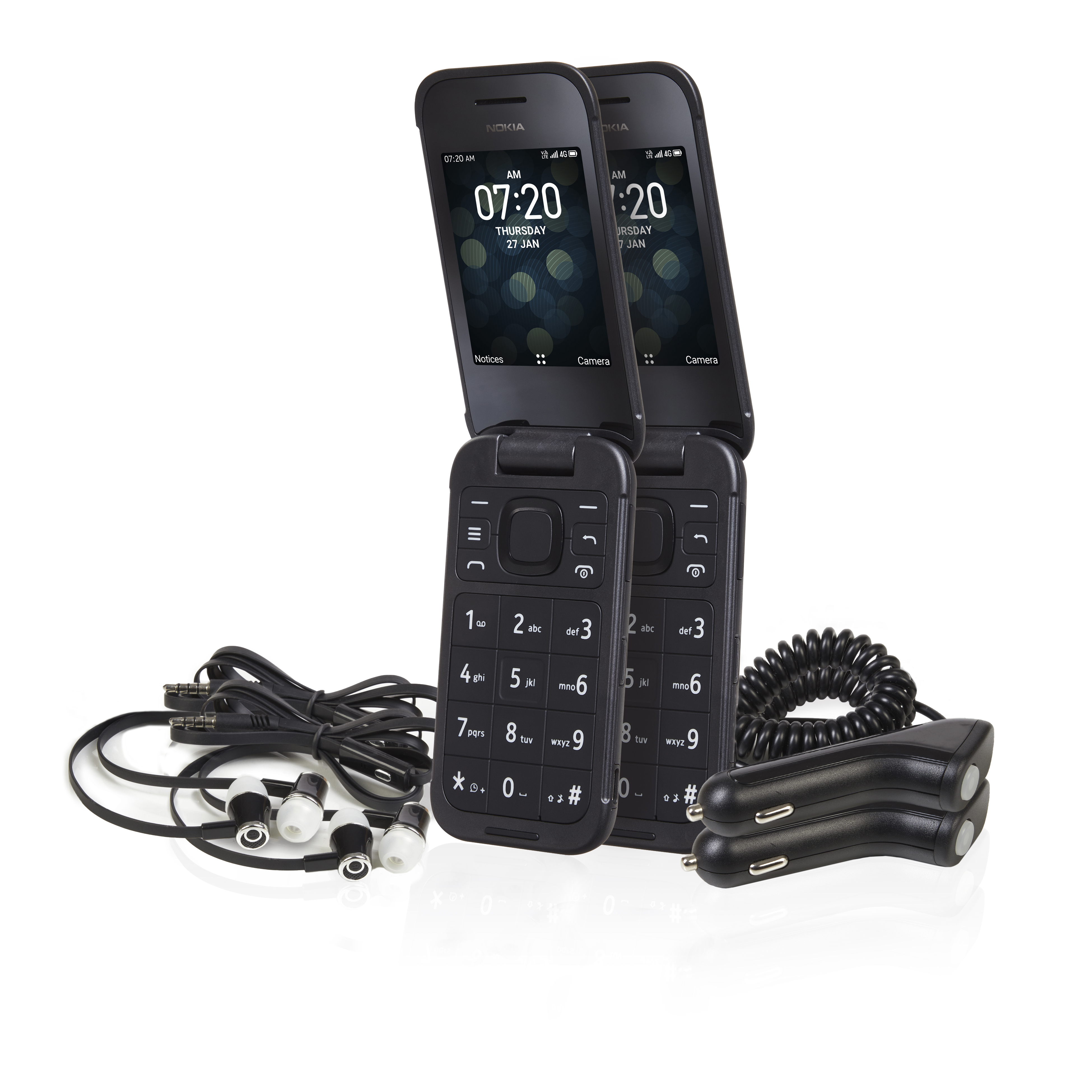 Pack de 2 Tracfone 2,8" Nokia Flip 2760 avec 1200 Talk/Text/Data Plan - Photo 5 sur 10