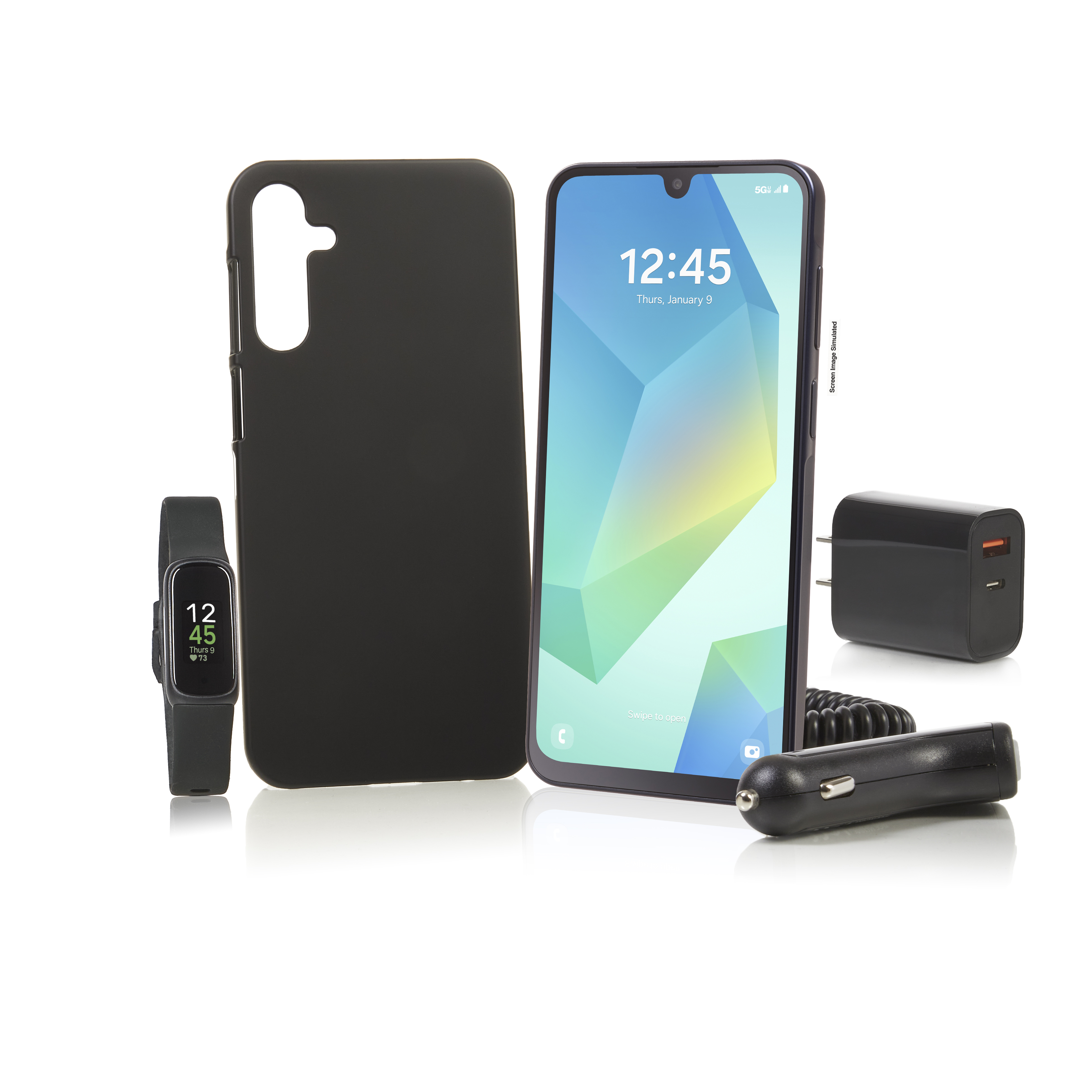 Tracfone Samsung Galaxy A16 5G 128GB 1 YR Plan 1500 M/T/D  Fitbit + Case/Charger