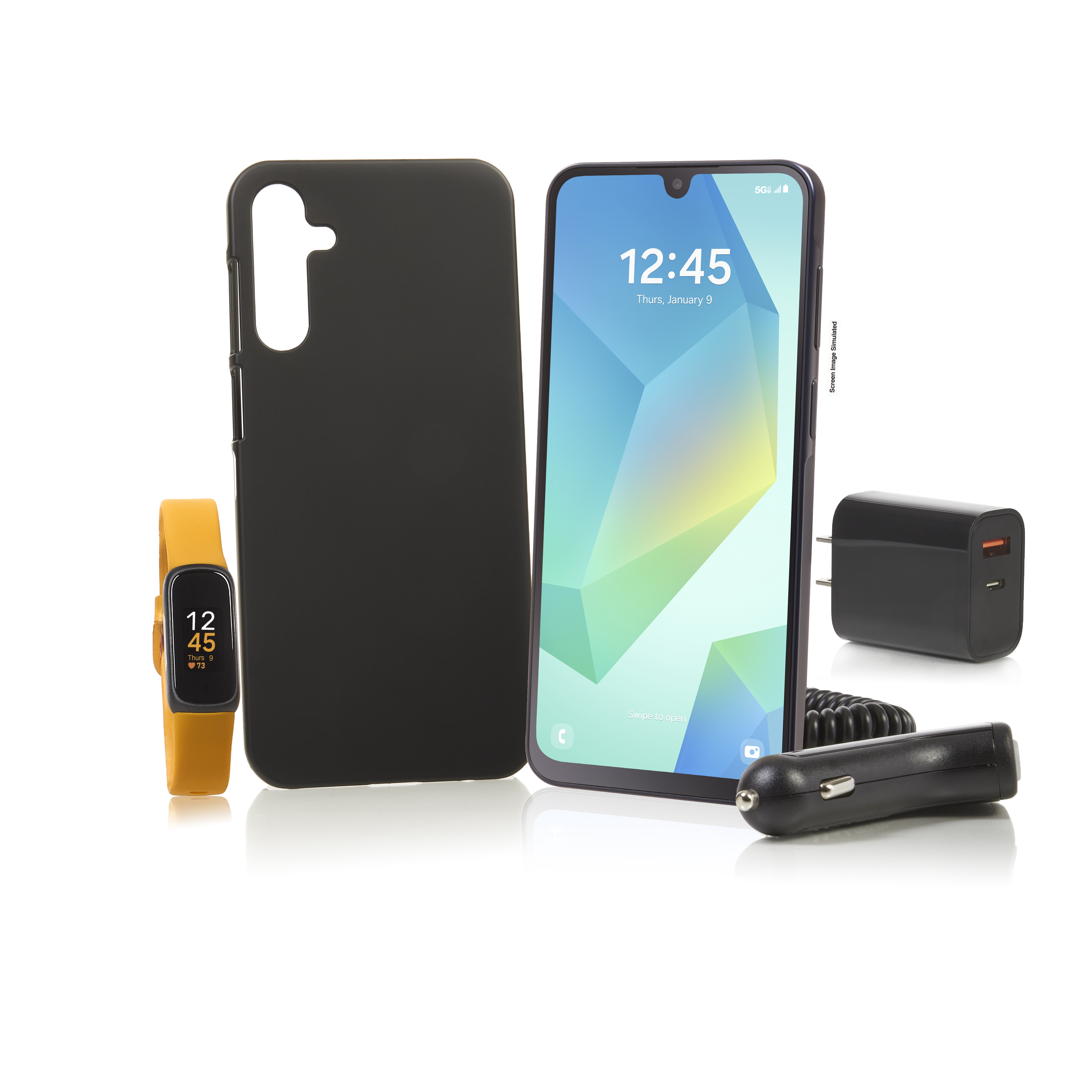 Tracfone Samsung Galaxy A16 5G 128GB 1 YR Plan 1500 M/T/D  Fitbit + Case/Charger