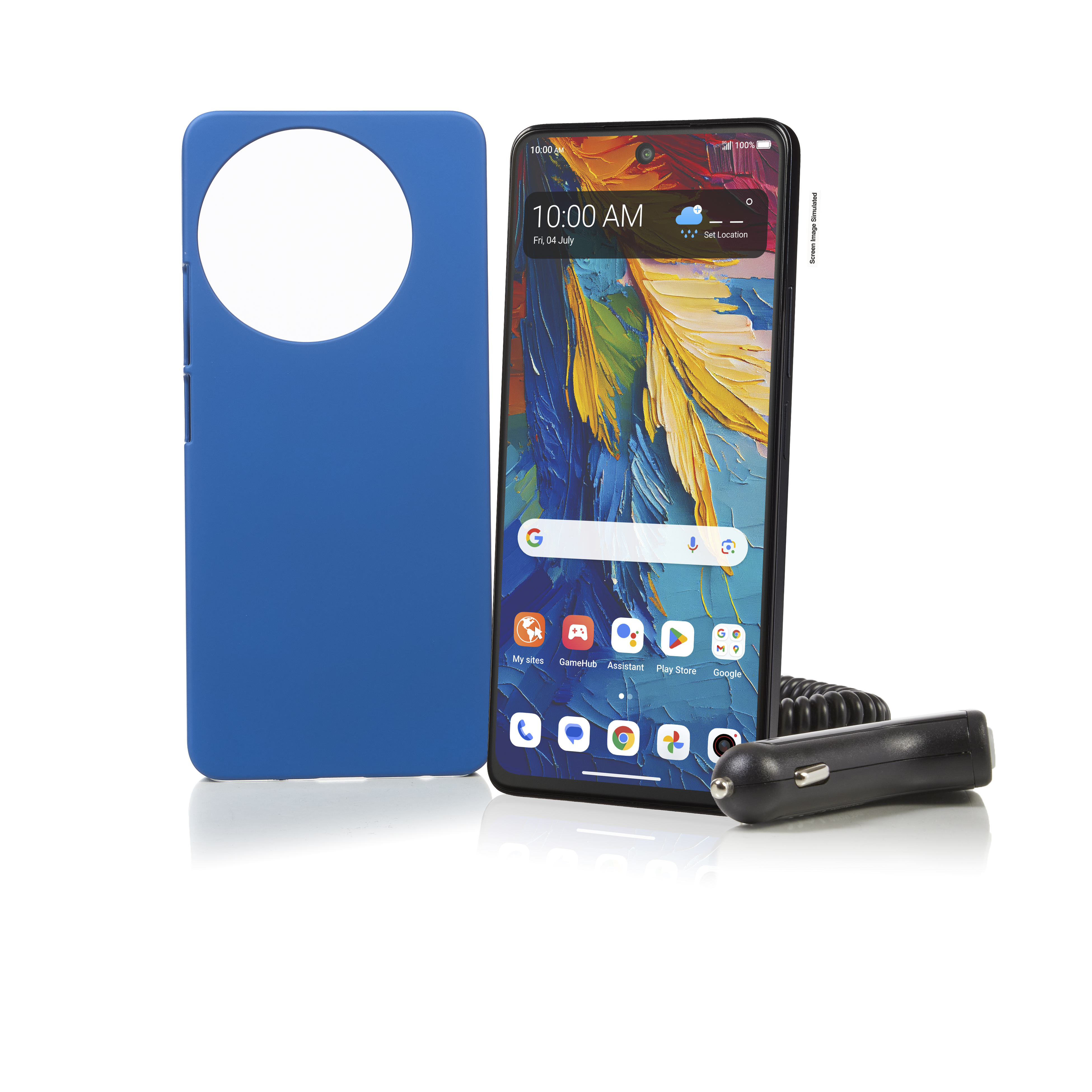 Tracfone TCL 50 XL 5G 128GB - 1 Year Plan (1500 Min/Text/1.5 GB) + Case