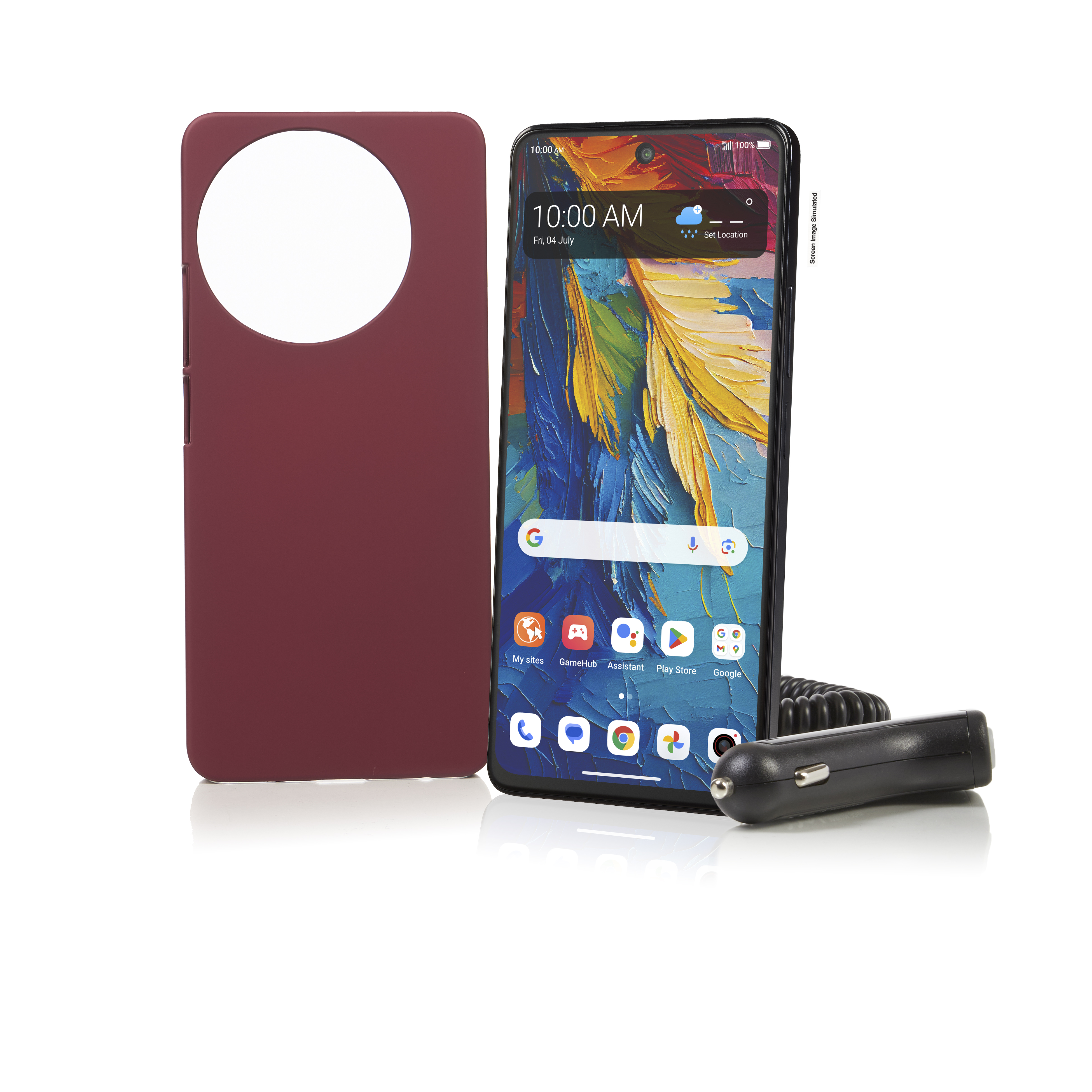Tracfone TCL 50 XL 5G 128GB - 1 Year Plan (1500 Min/Text/1.5 GB) + Case