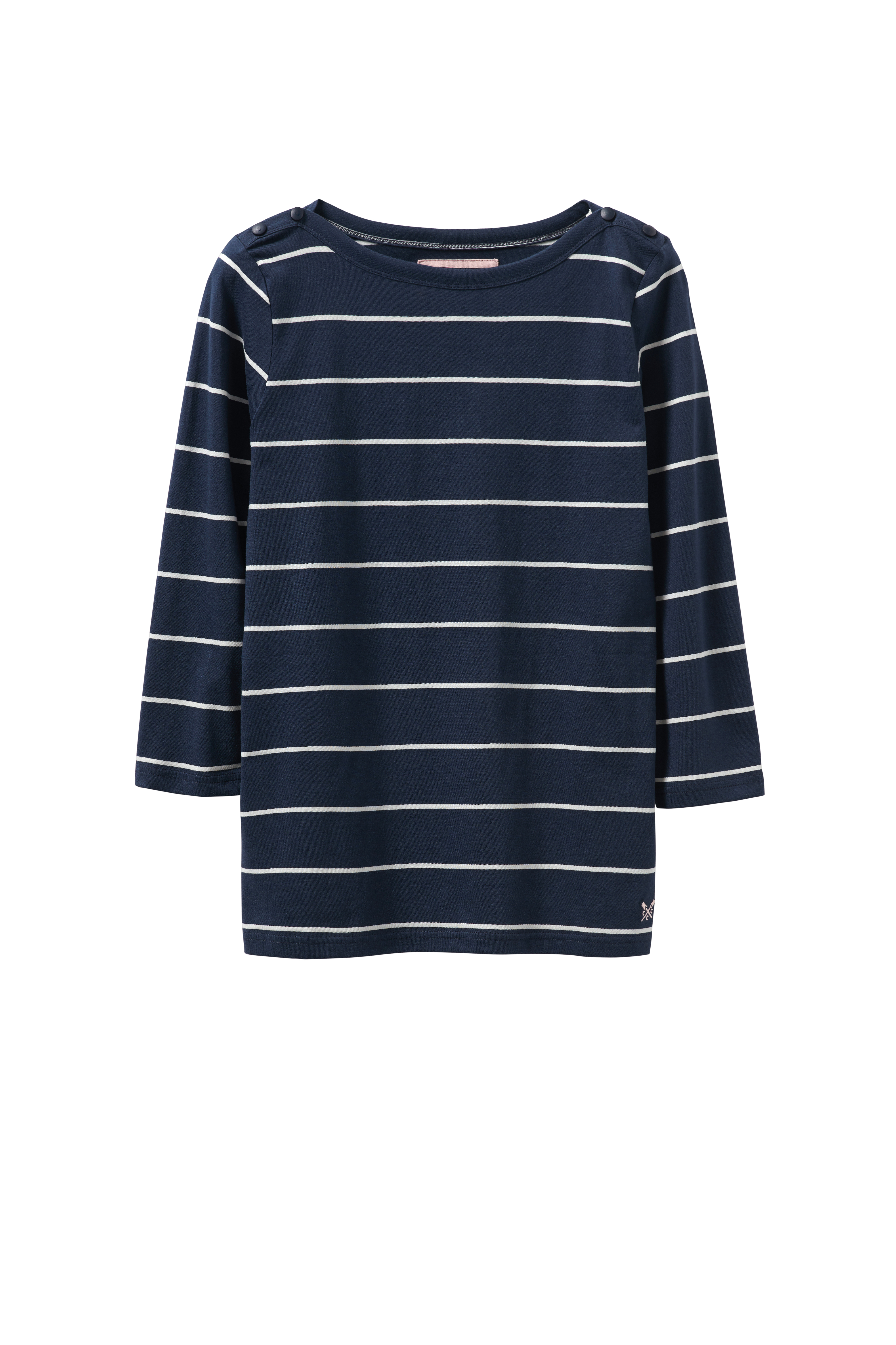 New Crew Clothing Womens Breton Boat Neck Tee in Blue Size 10 BRETON BOAT NECK TEE