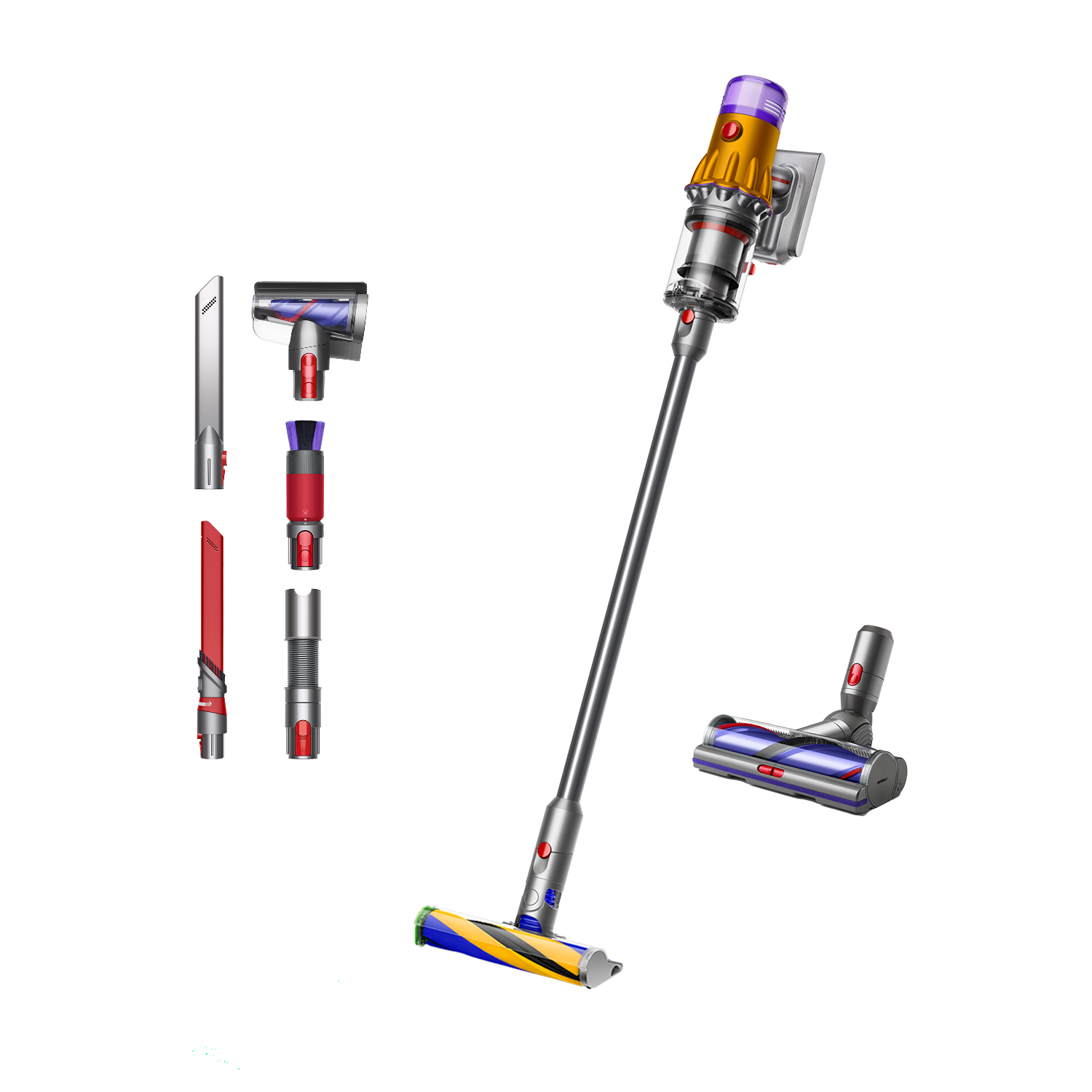 Dyson V12 Detect™ Slim kabelloser Staubsauger + Spezialreinigungsset