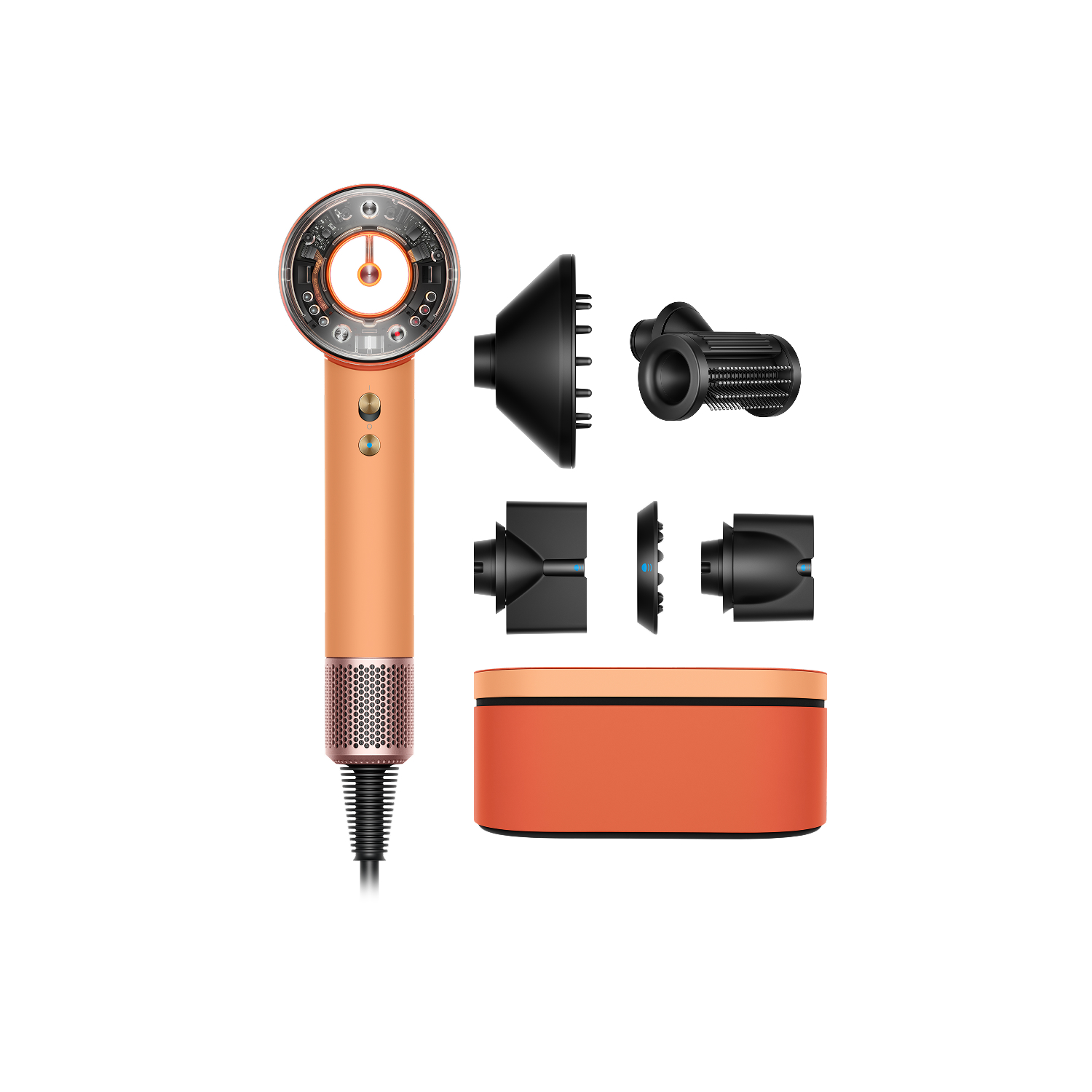 Dyson Supersonic Nural™ Haartrockner Straight+Wavy (Ceramic Apricot/Topaz)