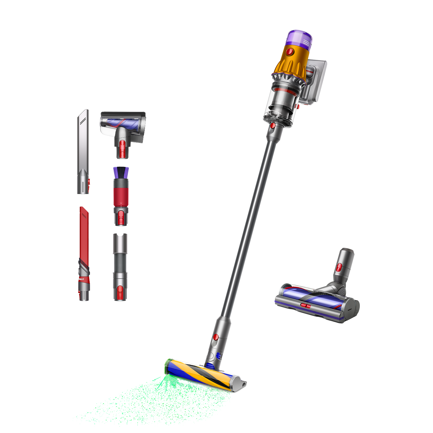 Dyson V12 Detect™ Slim kabelloser Staubsauger + Spezialreinigungsset