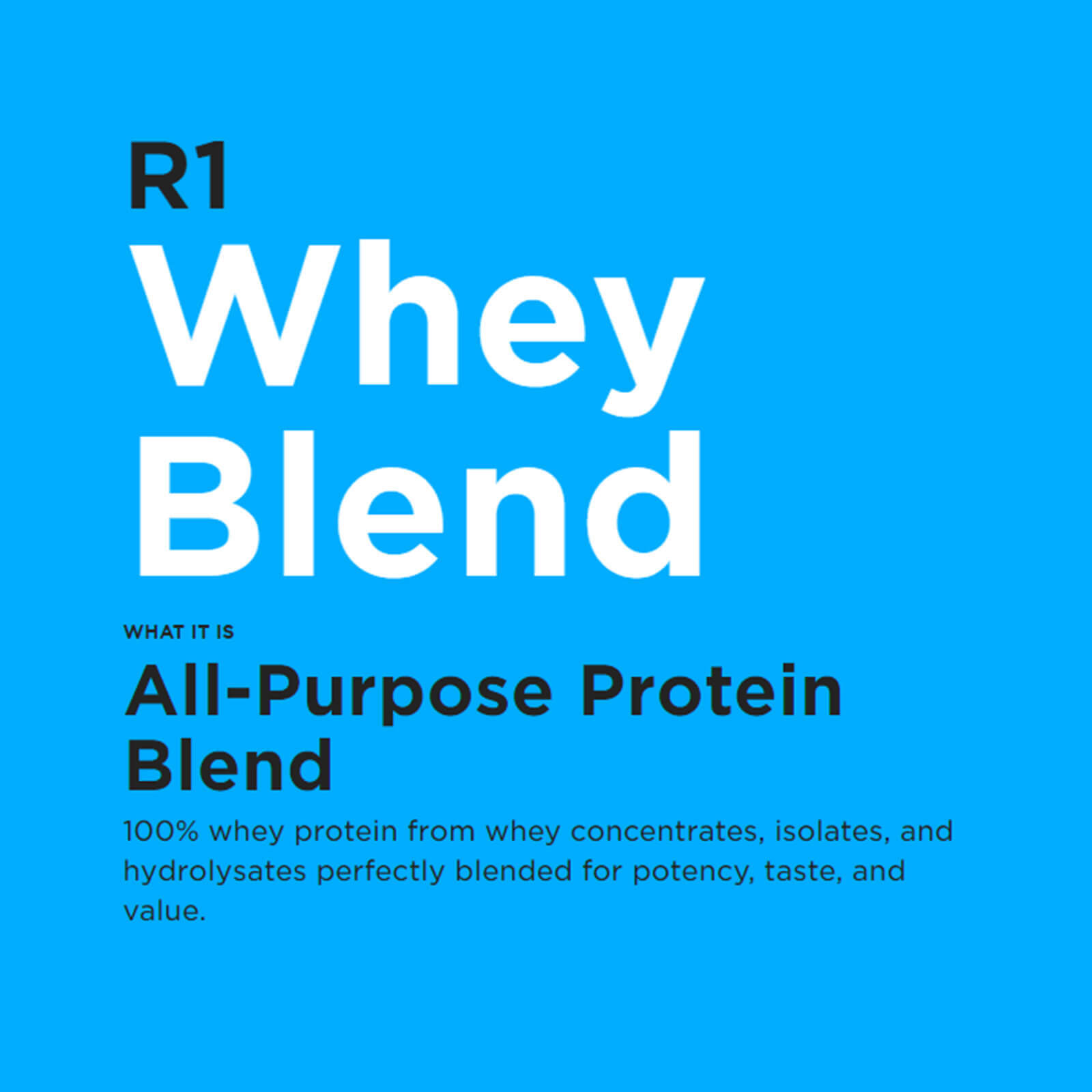 RULE 1 Whey Blend 14 serv Vanilla Ice Cream 100% Whey Protein Blend 1.02lb - Picture 4 of 6