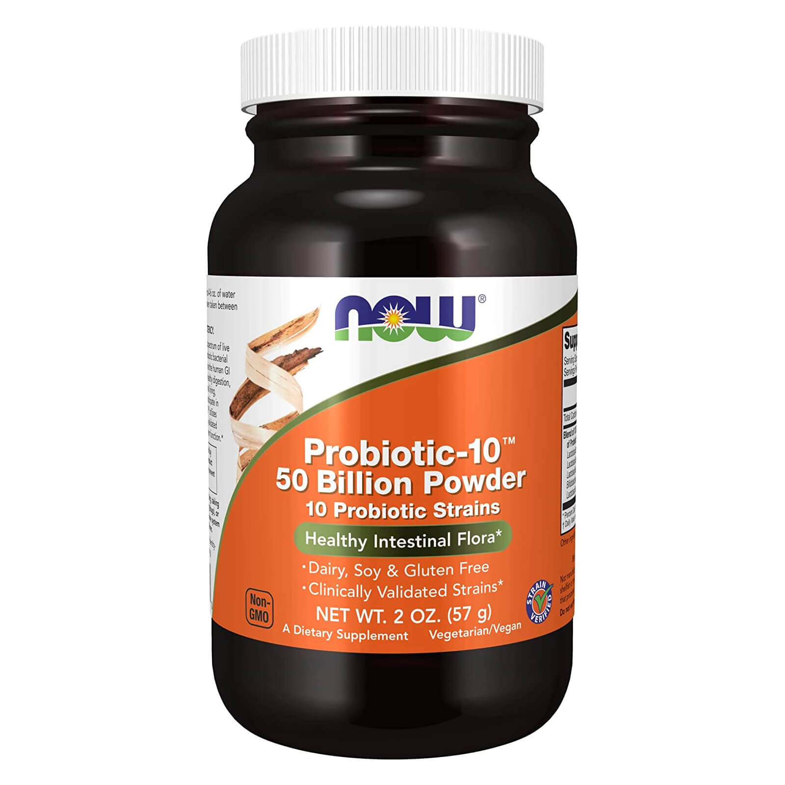 Now Foods Probiotic10 50 Billion Powder 2 oz. FRESH, FREE SHIPPING