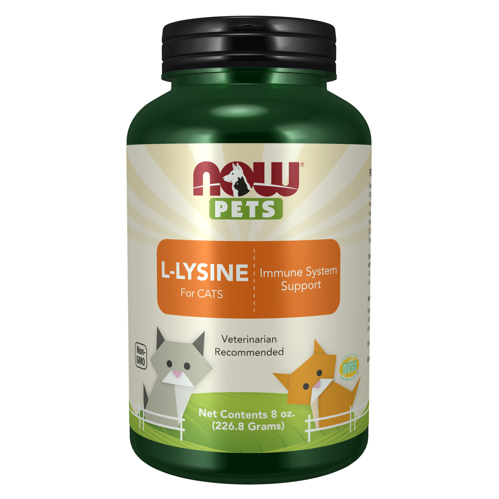 Now Foods Pet LLysine Powder 8 oz Made in USA FREE SHIPPING