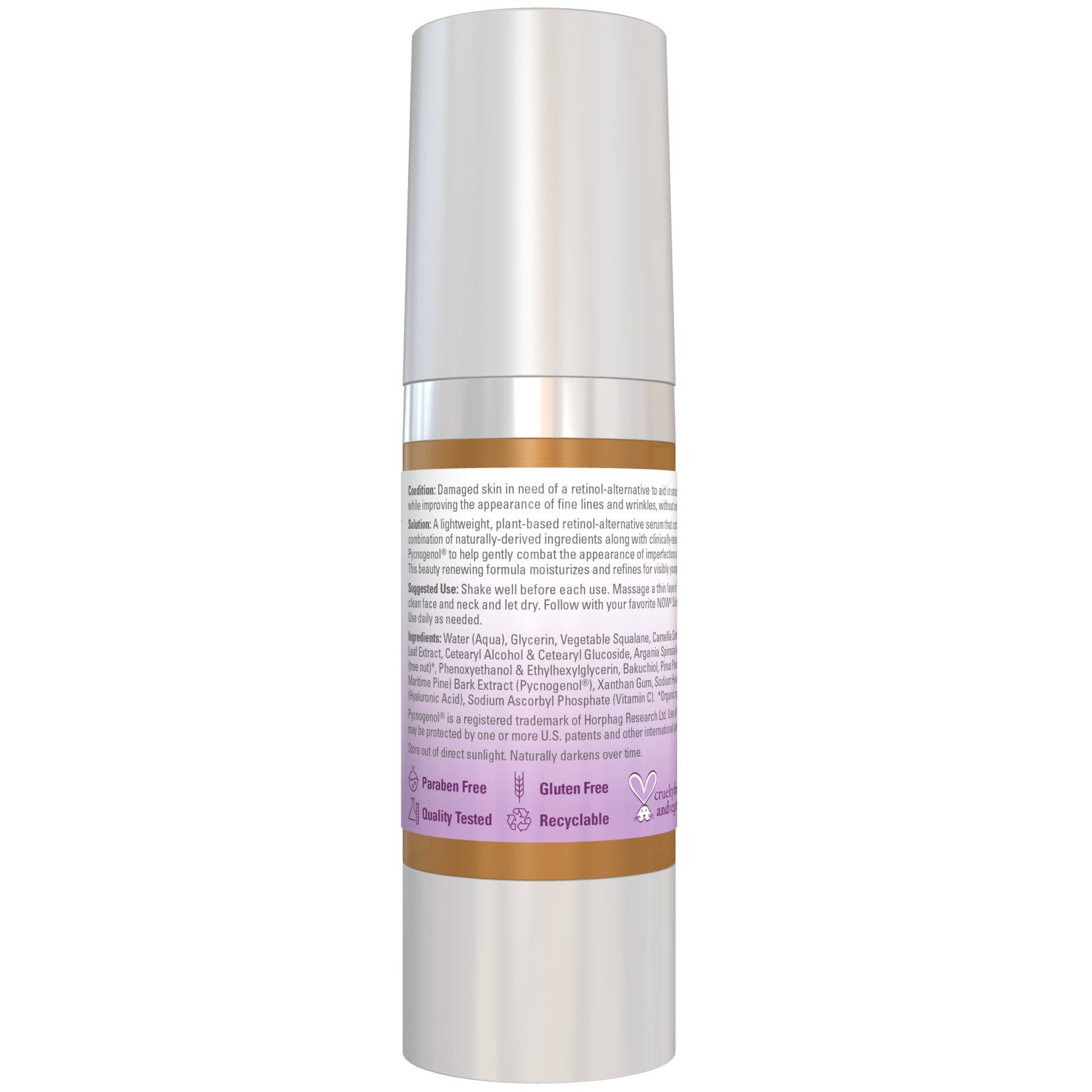 NOW FOODS Bakuchiol Skin Renewal Serum 1 fl oz - Picture 2 of 4