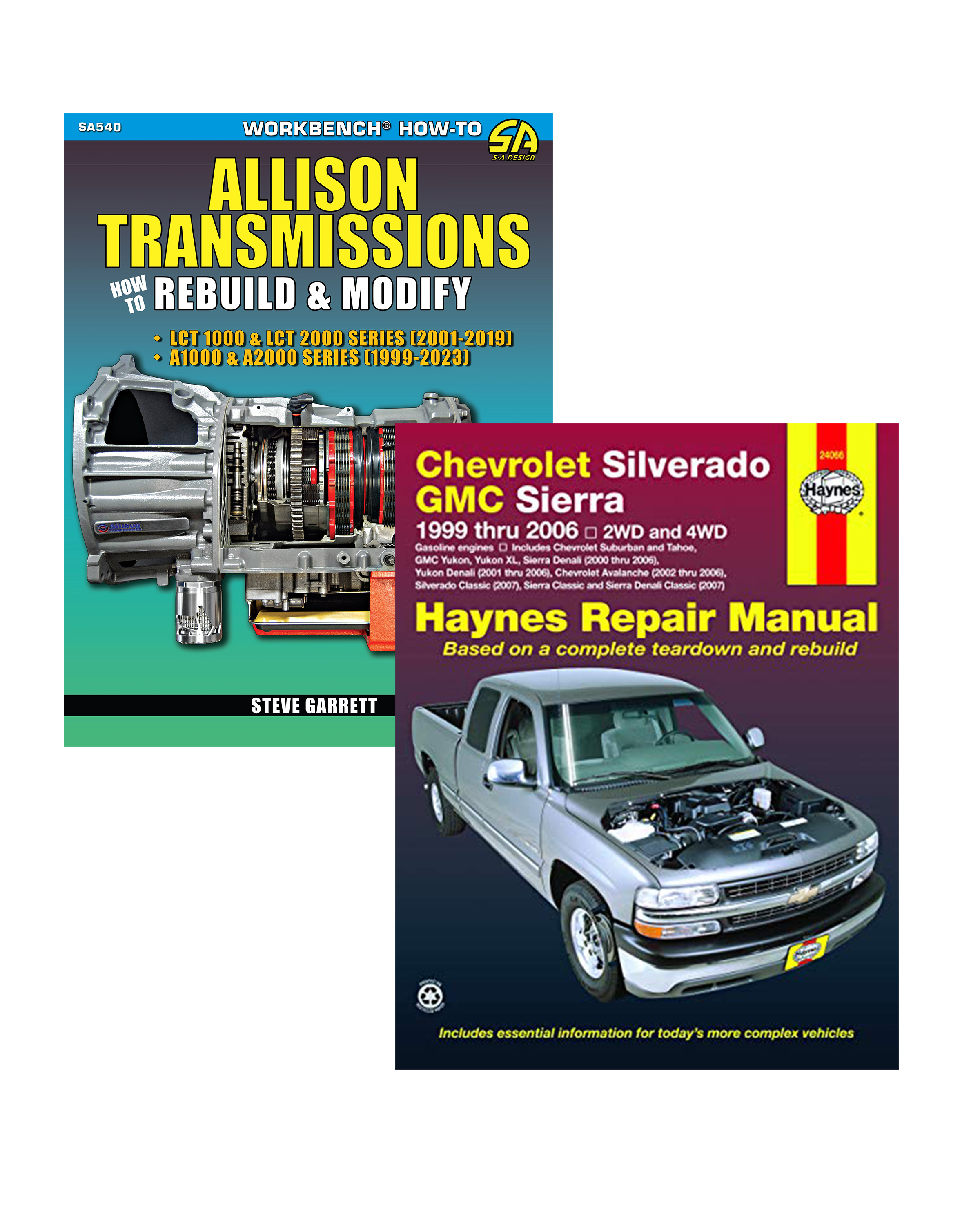 How to Rebuild & Modify Allison Transmissions & Chevrolet Silverado GMC Sierra Pick-ups '99-'06 Haynes Repair Manual 2 Book Set