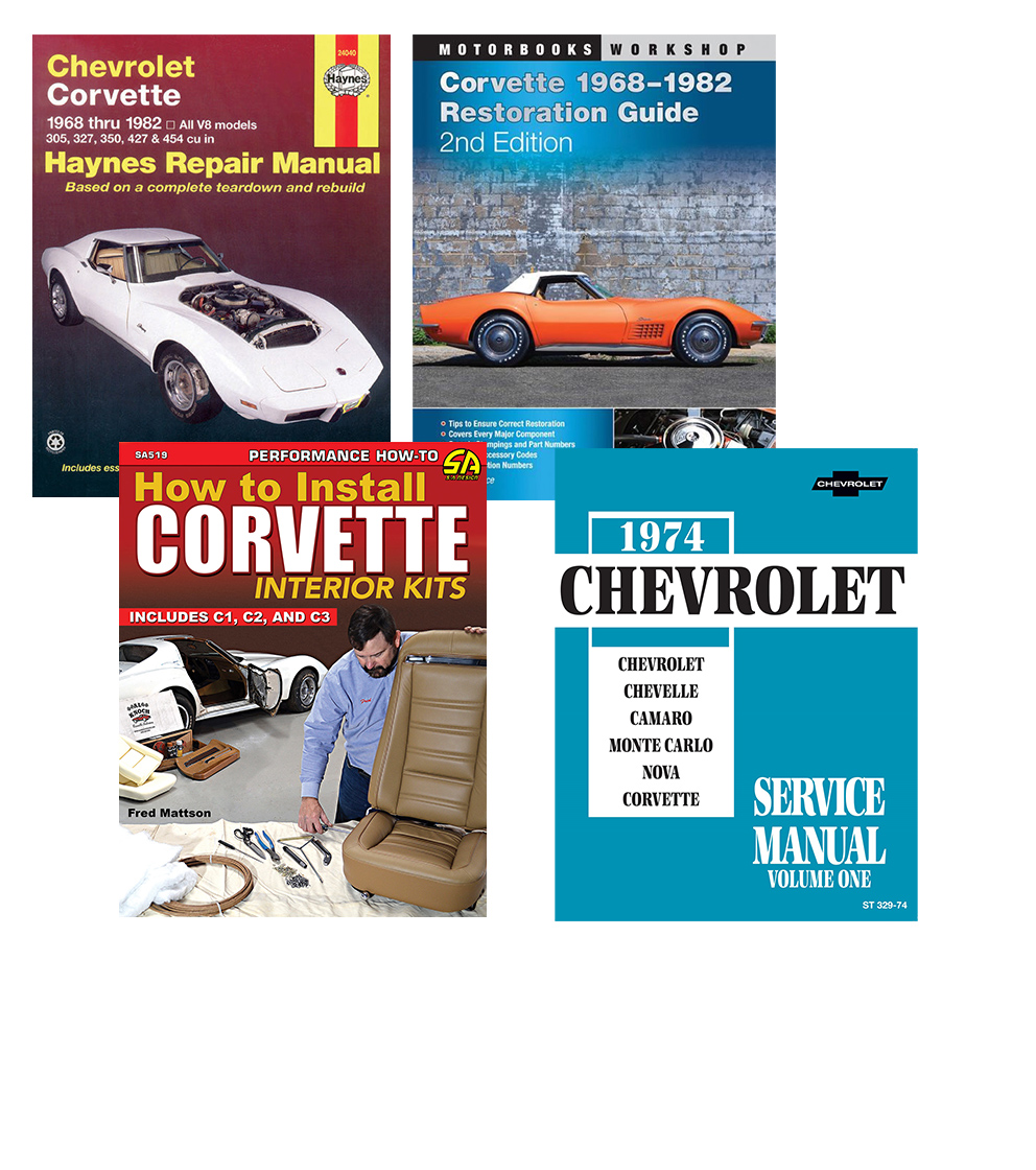 1974 Corvette Chevrolet Restoration 4 Book Set | eBay