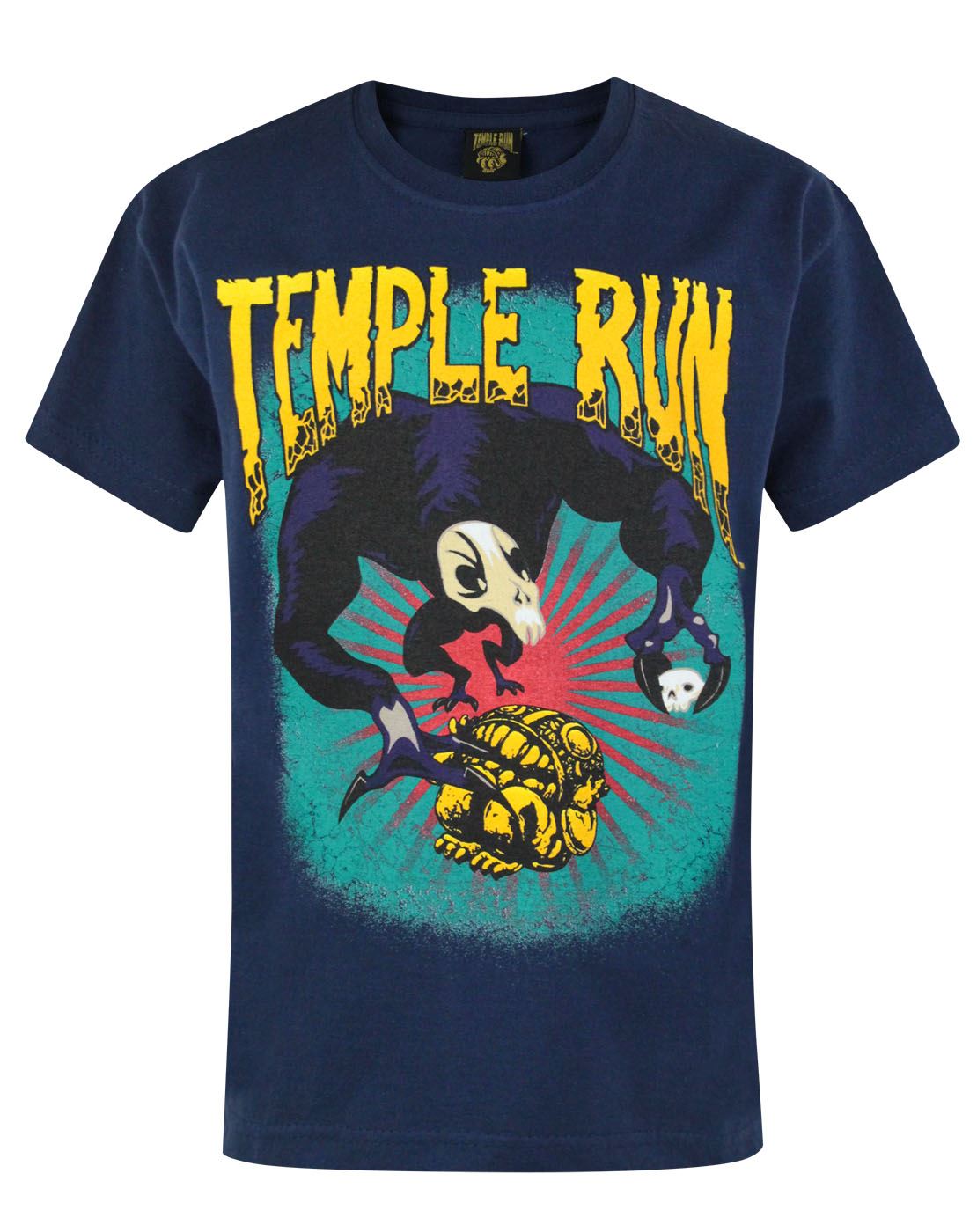 Official Temple Run Boy/'s Blue T-Shirt